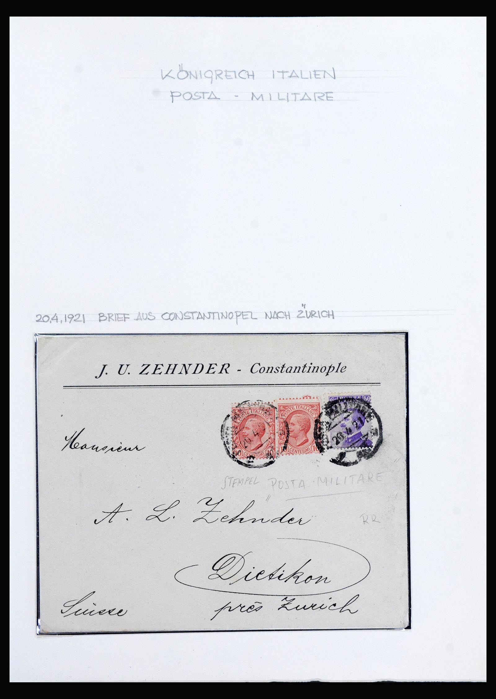 40225 0061 - Stamp collection 40225 Italian post in Levant specialised collection 1871-1923.
