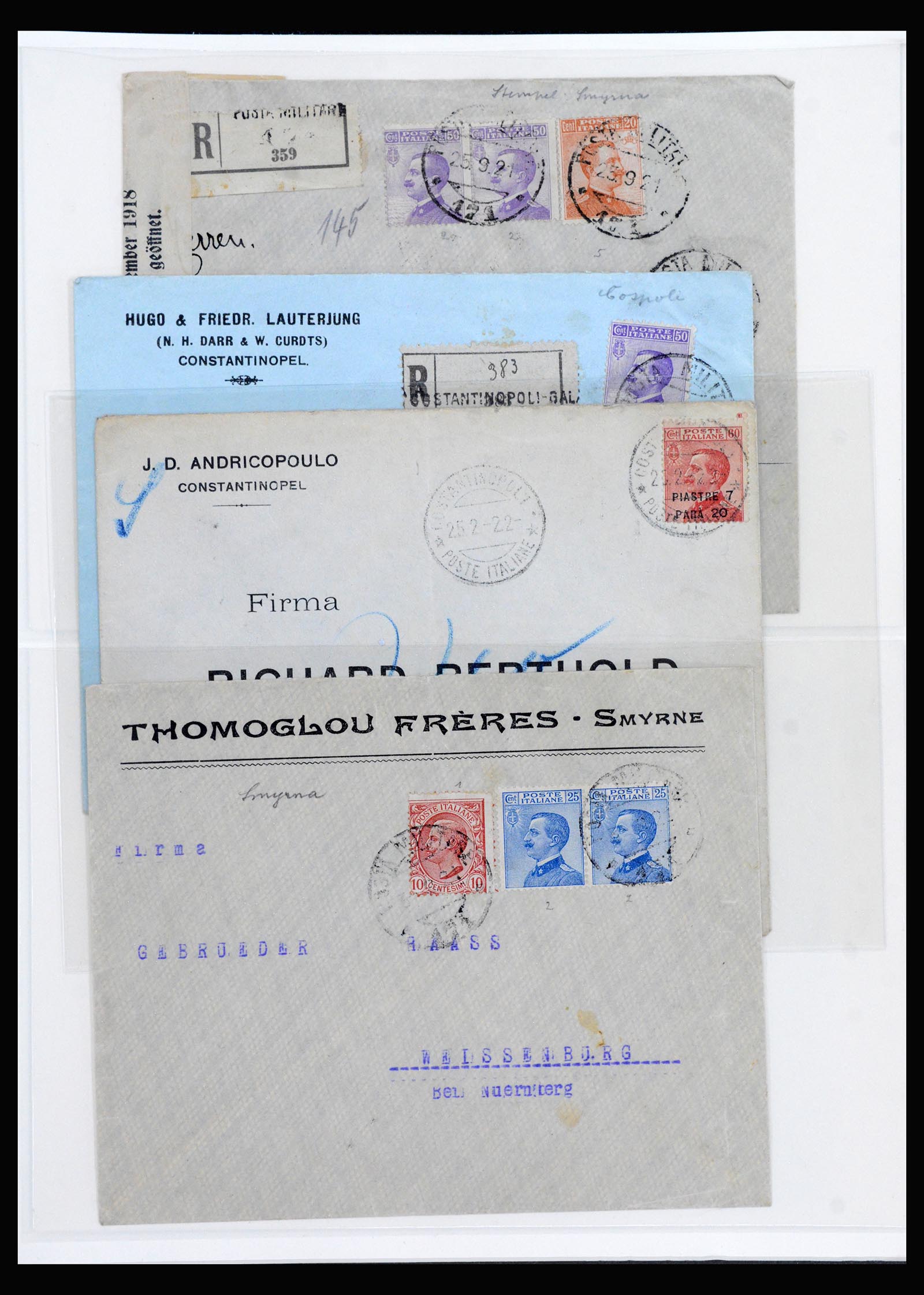 40225 0063 - Stamp collection 40225 Italian post in Levant specialised collection 1871-1923.