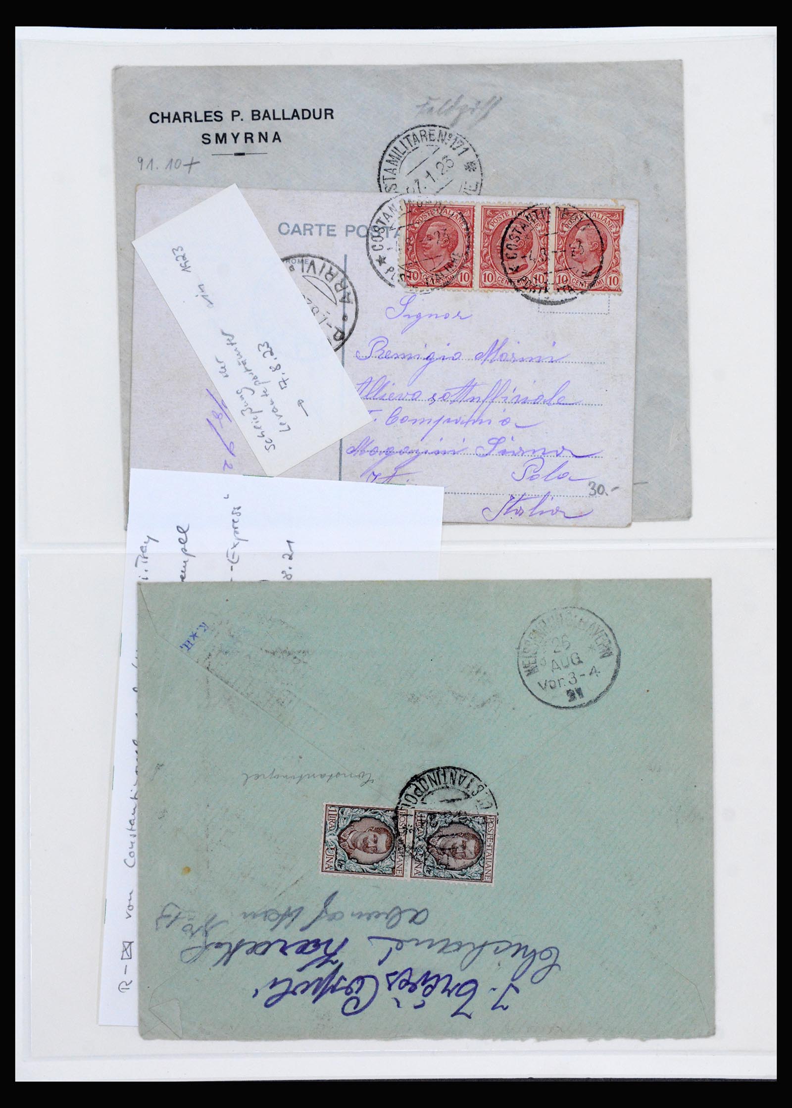 40225 0064 - Stamp collection 40225 Italian post in Levant specialised collection 1871-1923.
