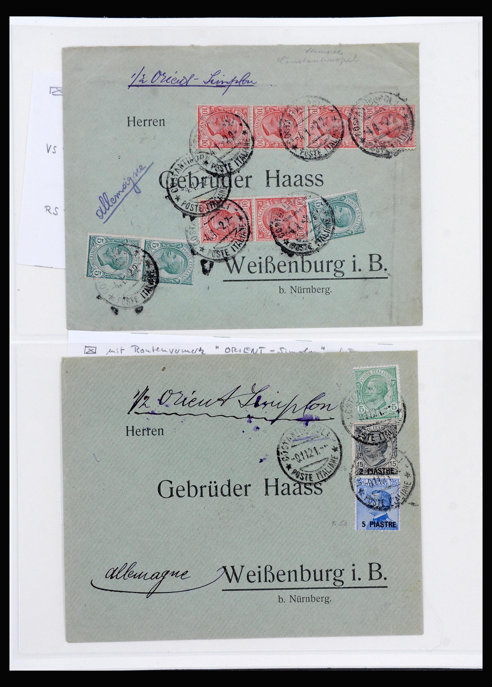 40225 0065 - Stamp collection 40225 Italian post in Levant specialised collection 1871-1923.