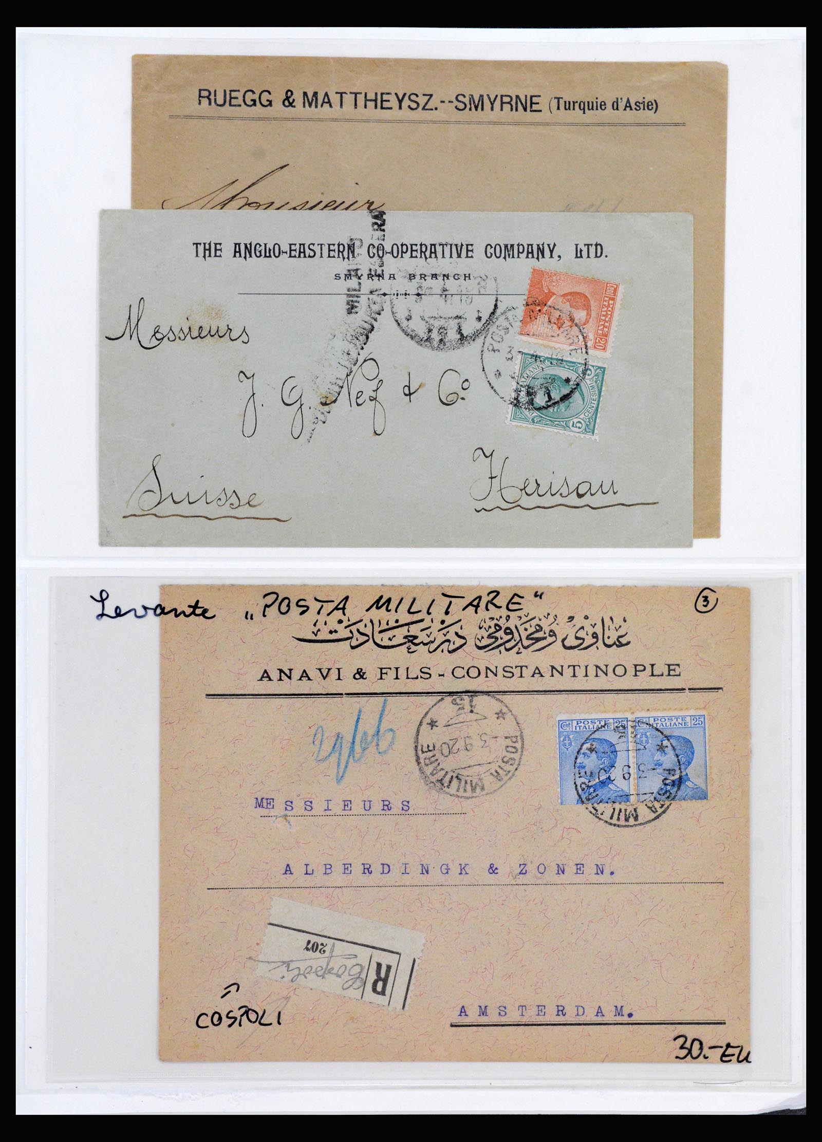40225 0066 - Stamp collection 40225 Italian post in Levant specialised collection 1871-1923.