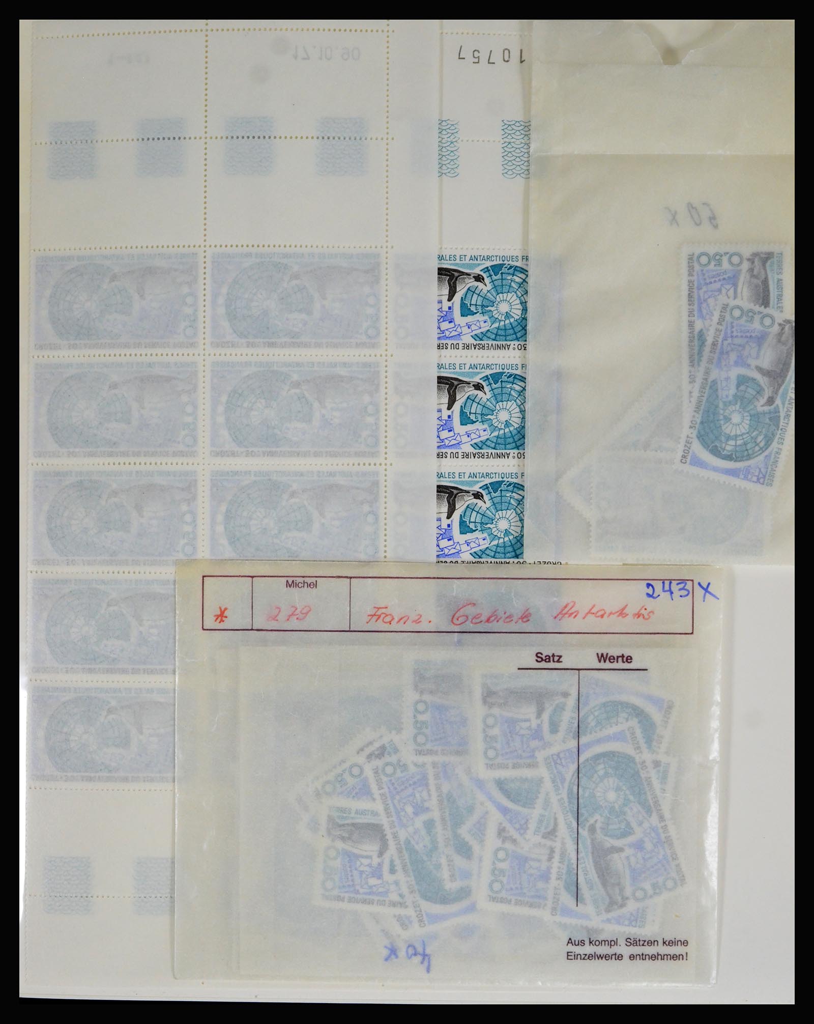40239 0003 - Postzegel verzameling 40239 TAAF postfris engros.