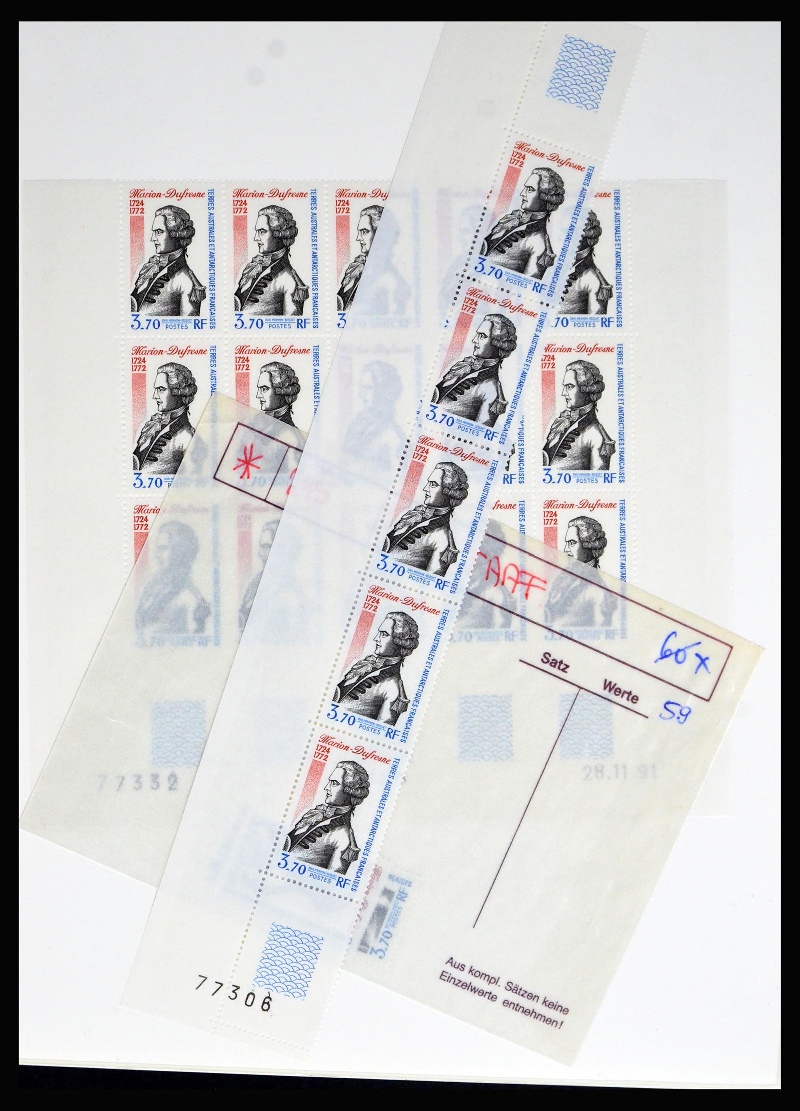 40239 0016 - Postzegel verzameling 40239 TAAF postfris engros.
