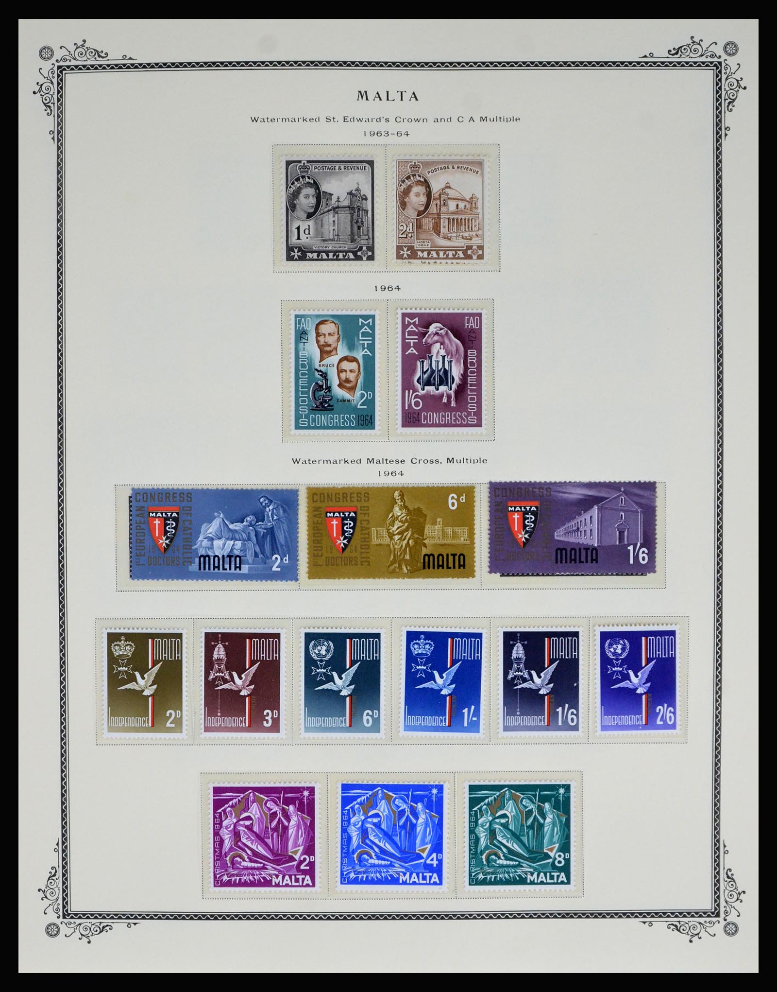 40241 0005 - Postzegel verzameling 40241 Malta 1954-2006.