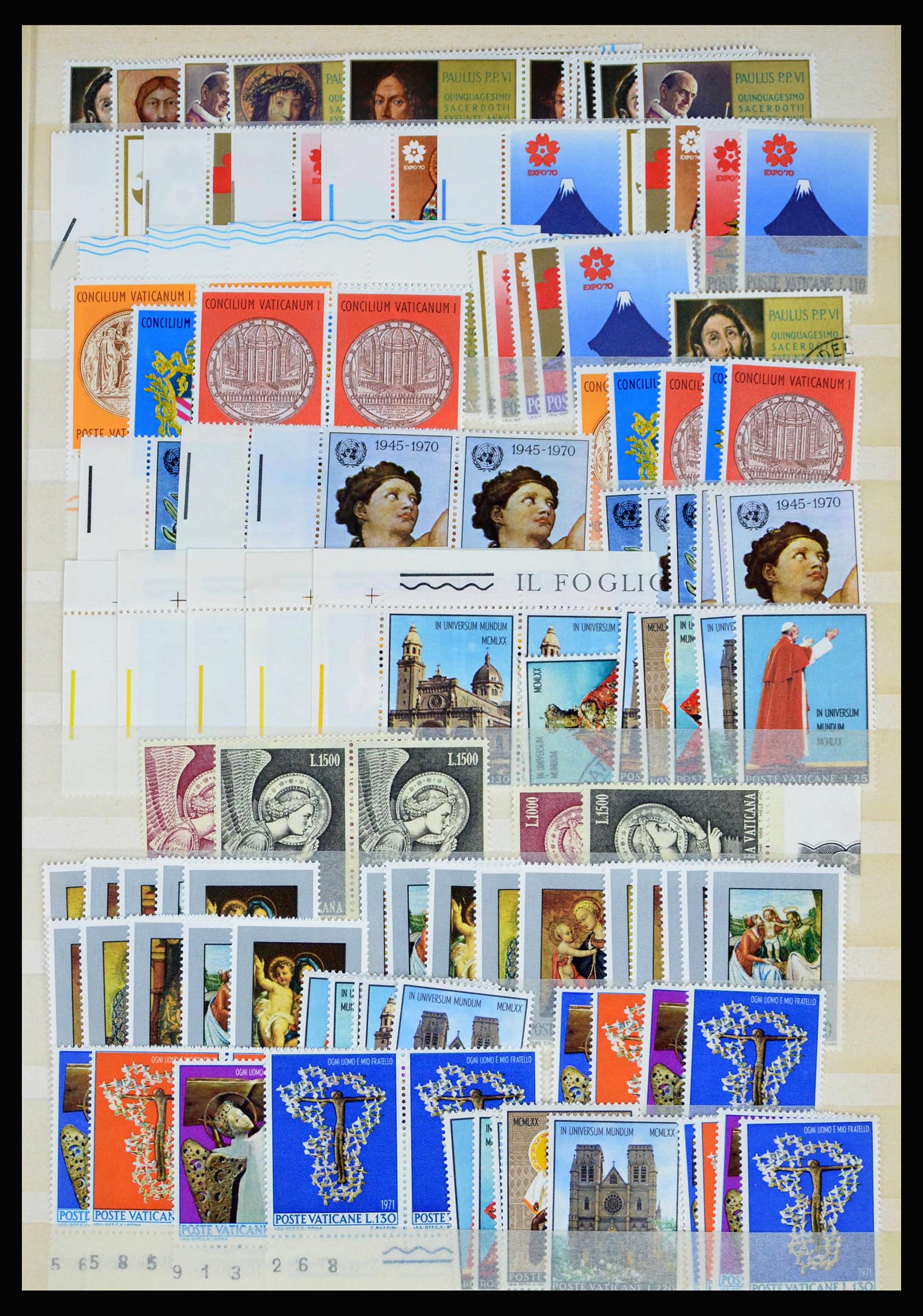 40242 0009 - Postzegelverzameling 40242 Vaticaan/San Marino 1877-2000.