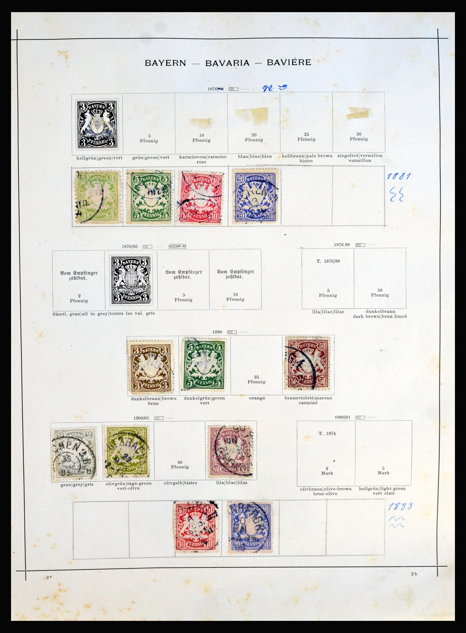 40249 0002 - Postzegelverzameling 40249 Wereld 1850-1910.