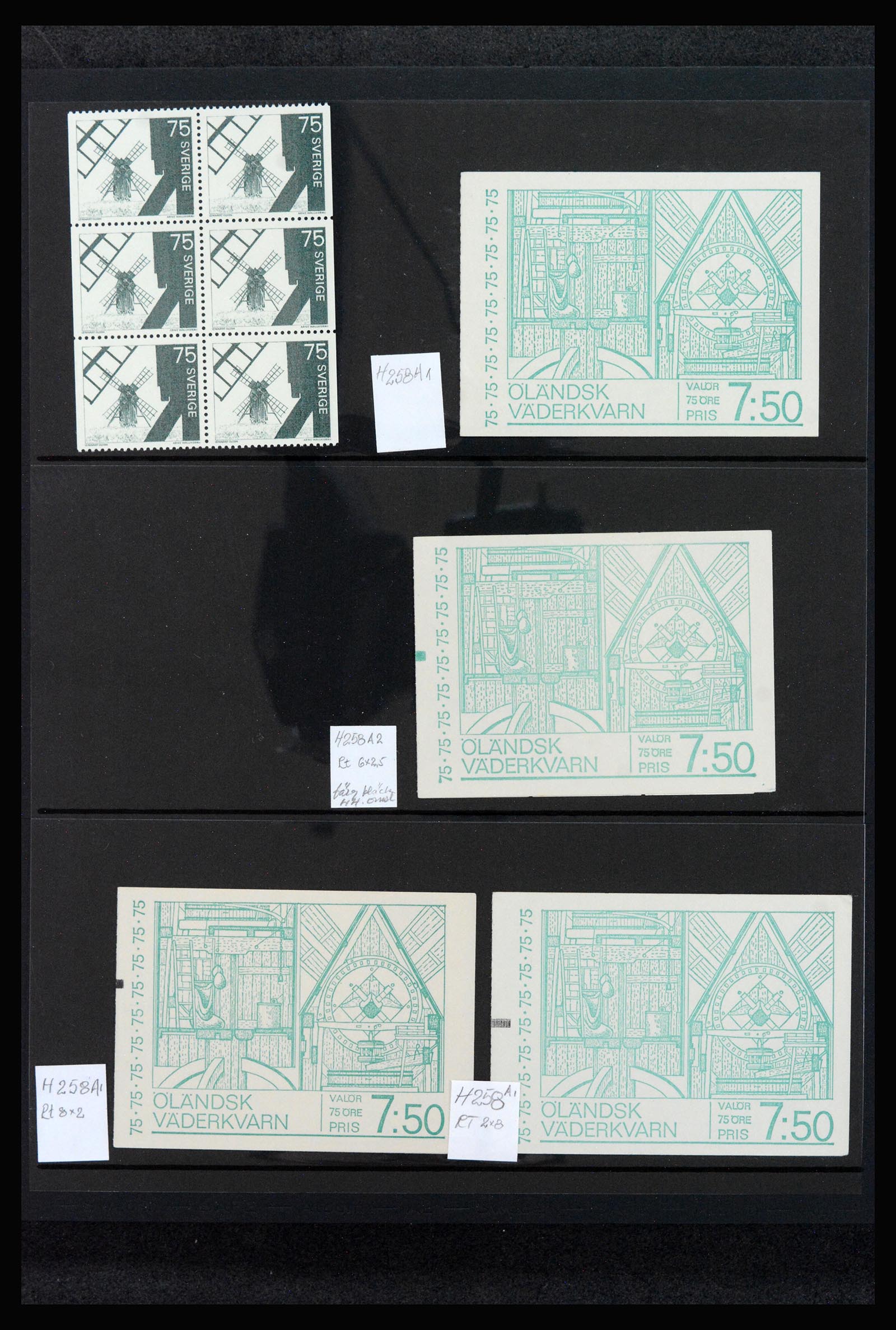 40250 0009 - Postzegelverzameling 40250 Zweden postzegelboekjes 1913(!!)-2000.