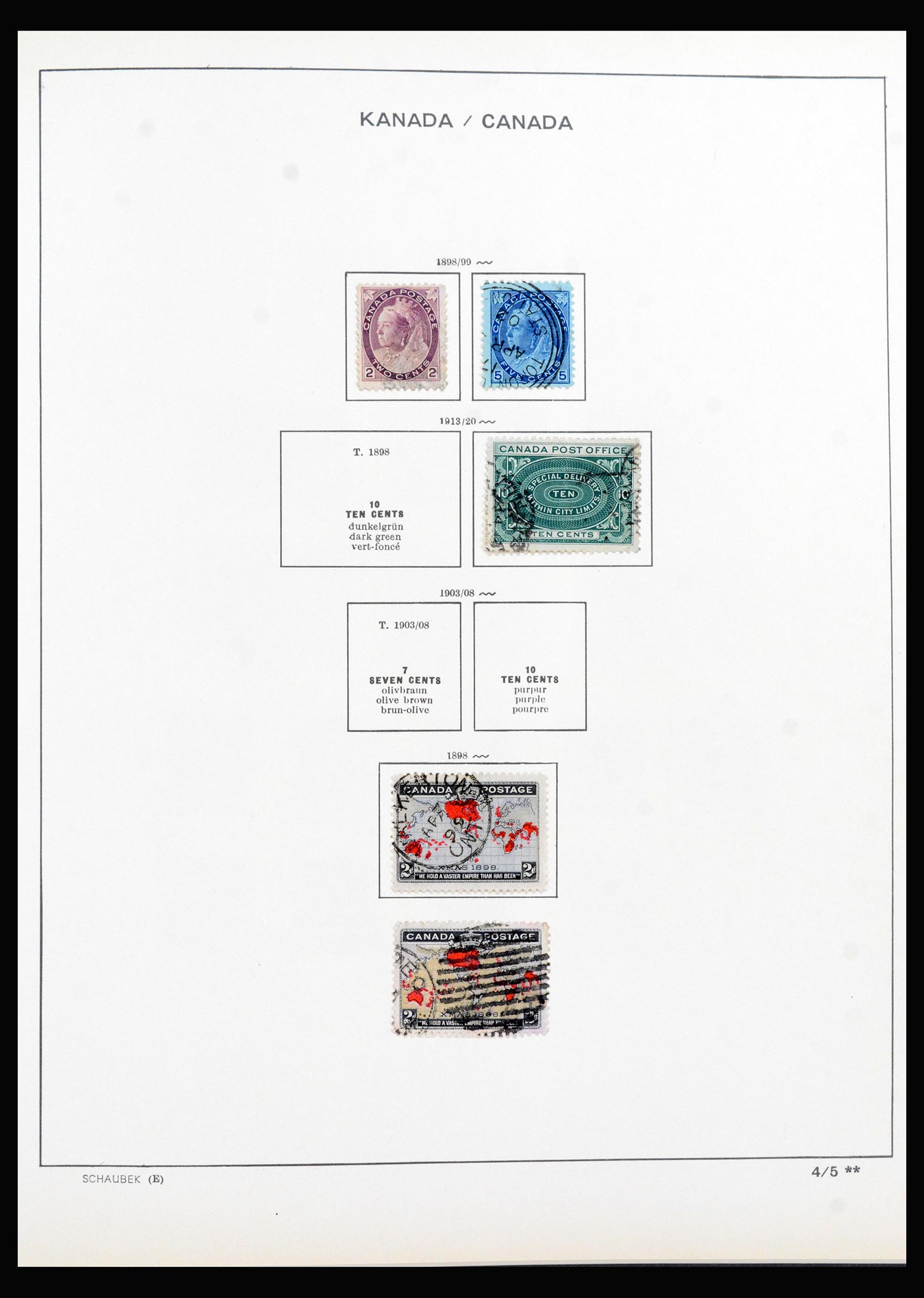 40251 0009 - Stamp collection 40251 Canada 1859-1986.