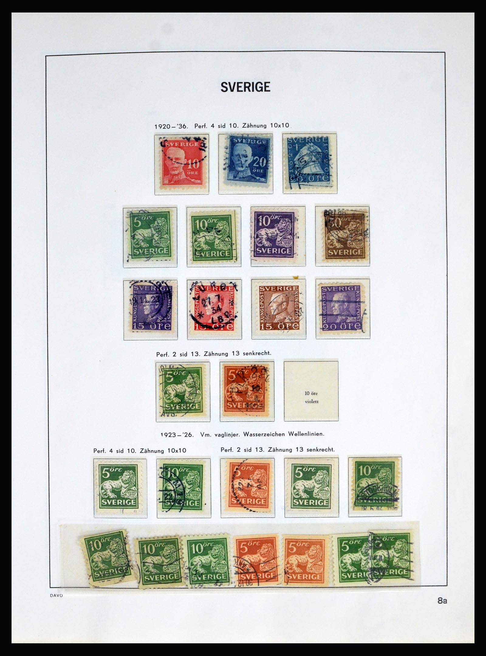 40256 0009 - Postzegelverzameling 40256 Zweden 1855-1985.