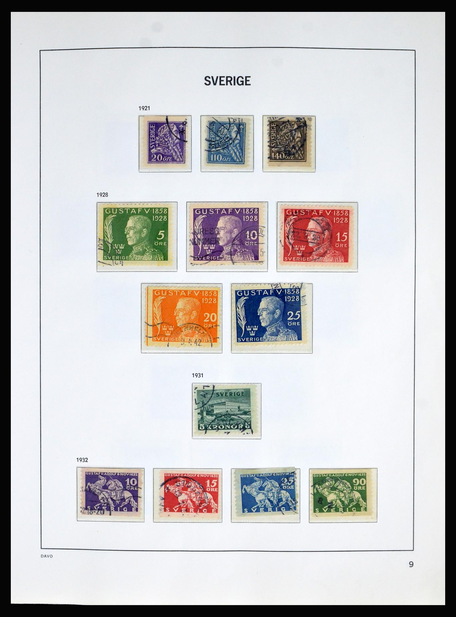 40256 0010 - Postzegelverzameling 40256 Zweden 1855-1985.
