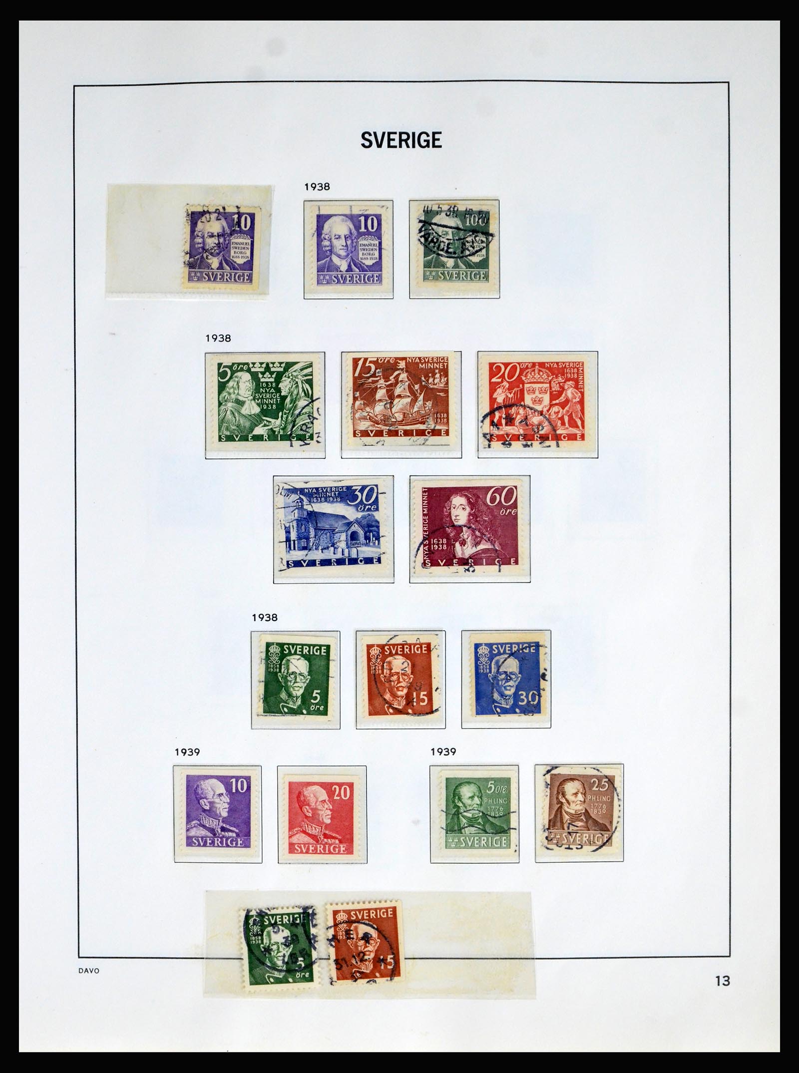40256 0015 - Postzegelverzameling 40256 Zweden 1855-1985.