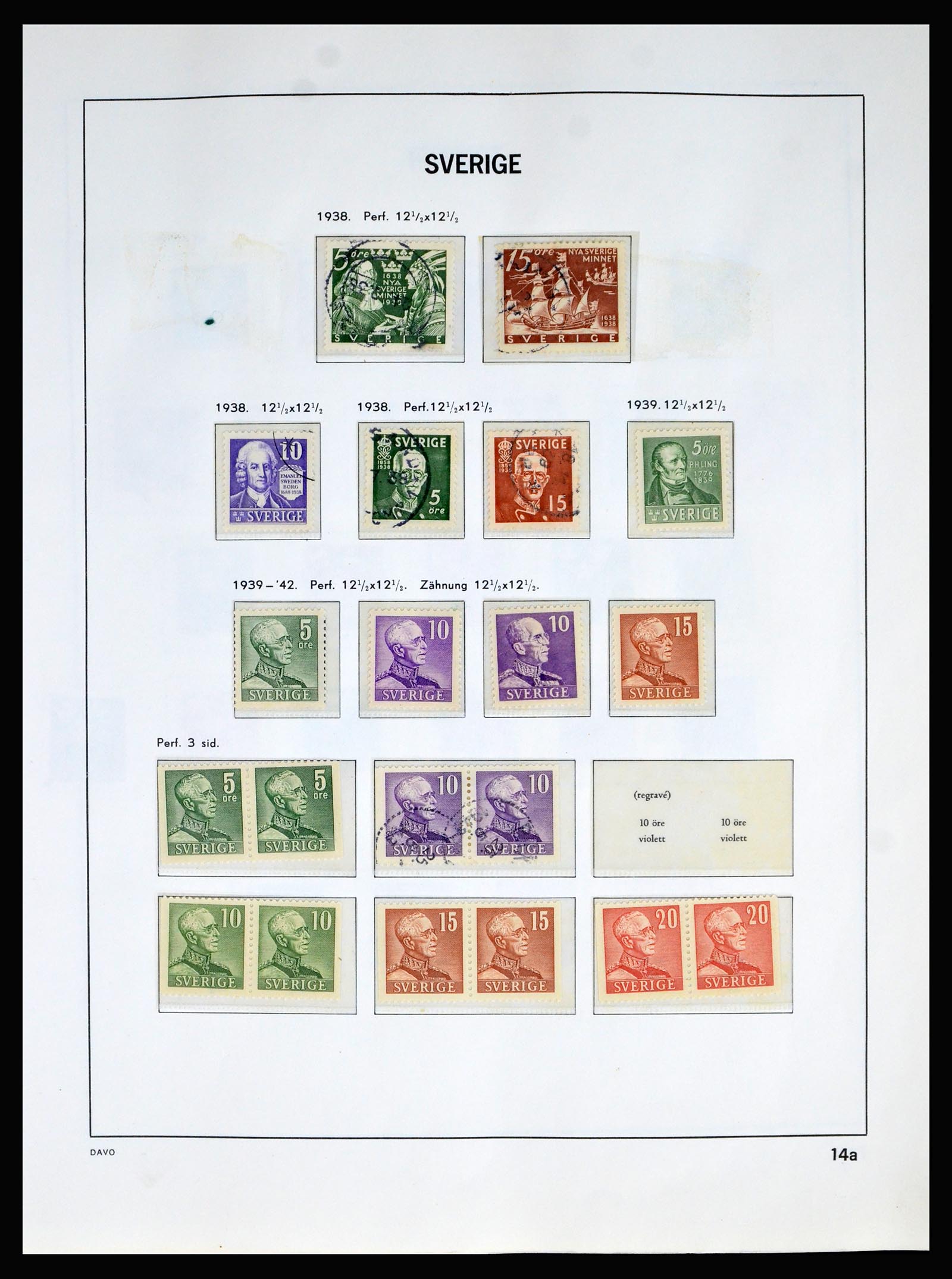 40256 0017 - Postzegelverzameling 40256 Zweden 1855-1985.
