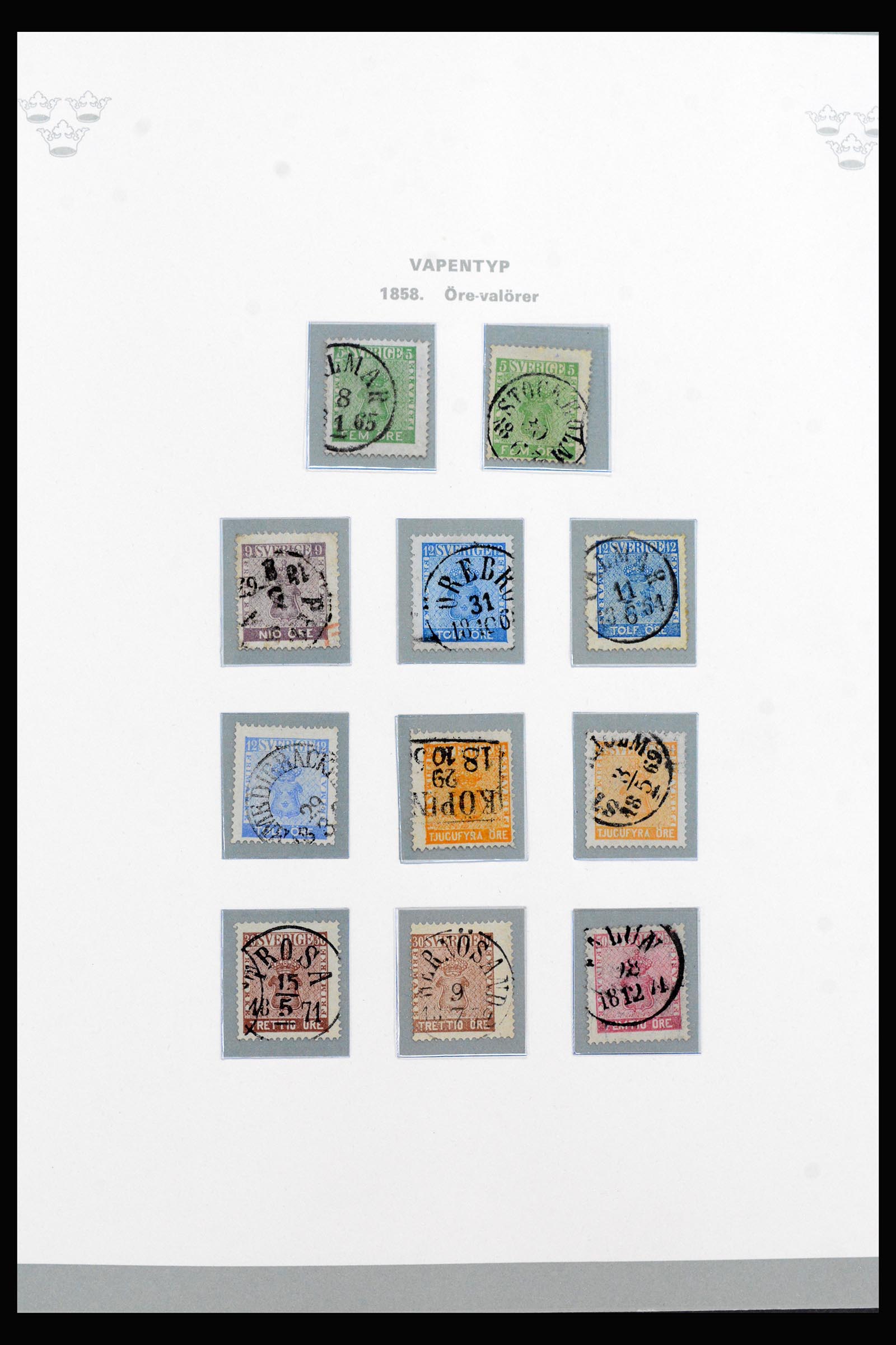 40257 0002 - Postzegelverzameling 40257 Zweden compleet 1855-1980.