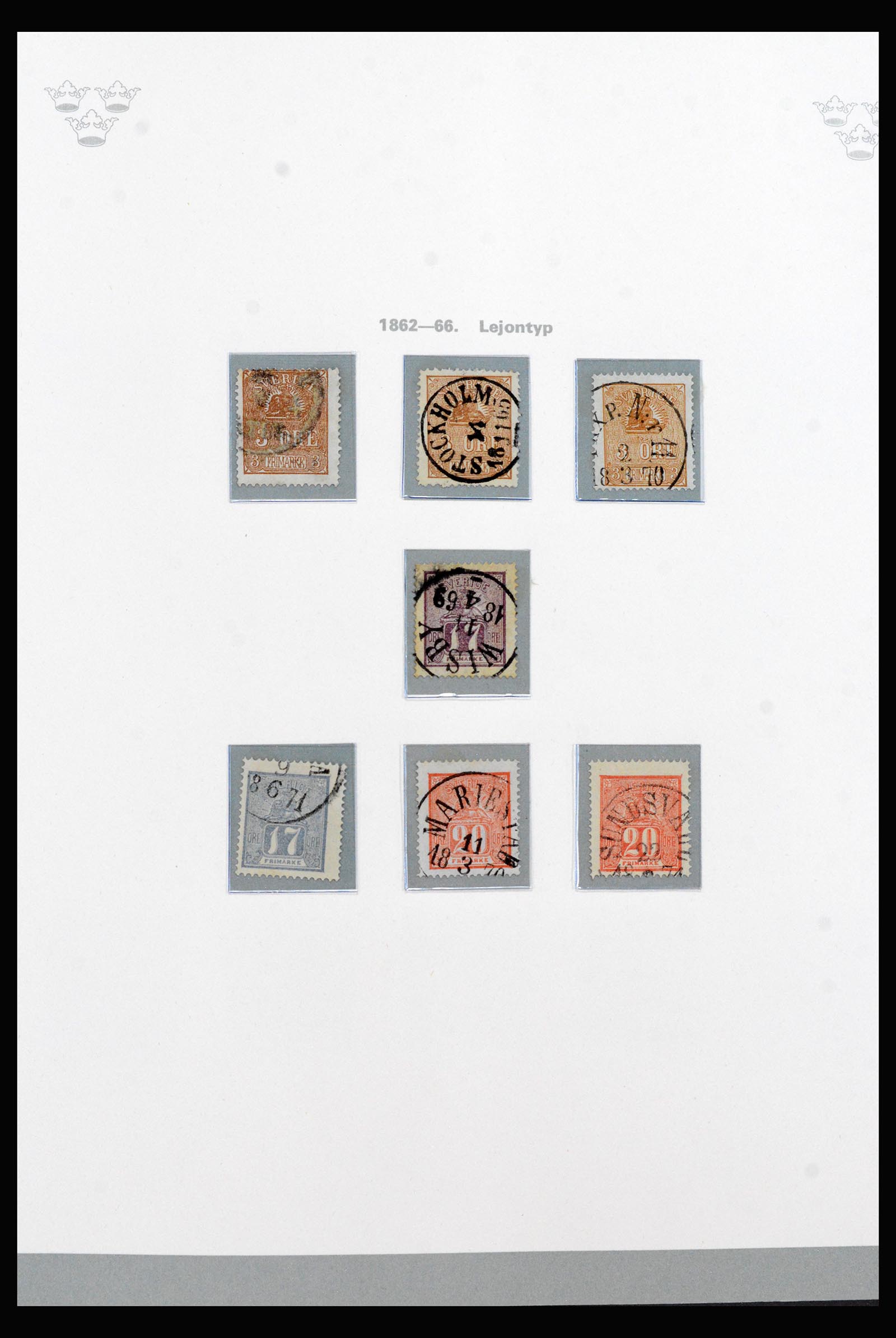 40257 0003 - Postzegelverzameling 40257 Zweden compleet 1855-1980.