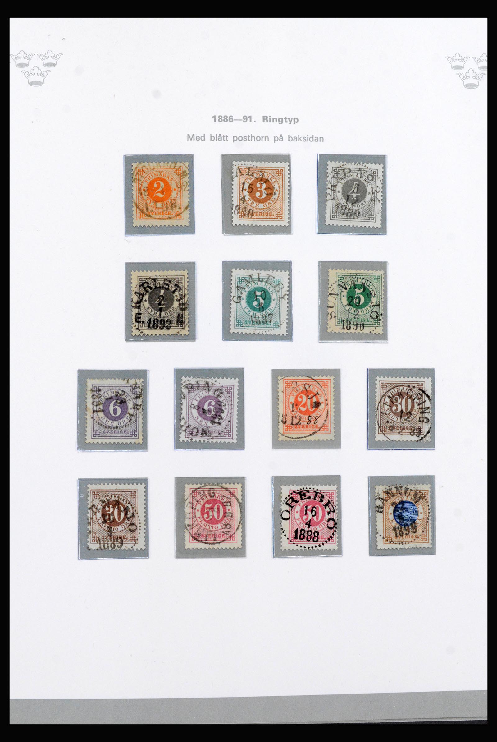 40257 0006 - Postzegelverzameling 40257 Zweden compleet 1855-1980.