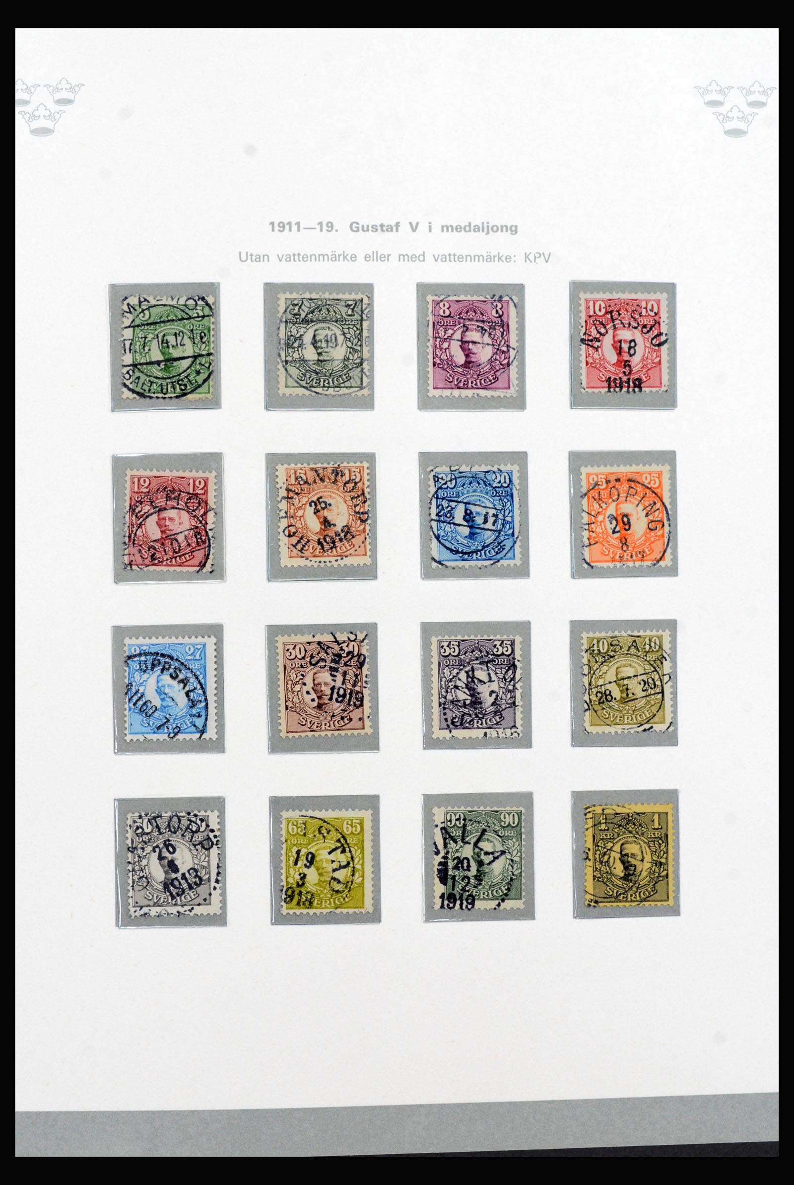 40257 0011 - Postzegelverzameling 40257 Zweden compleet 1855-1980.
