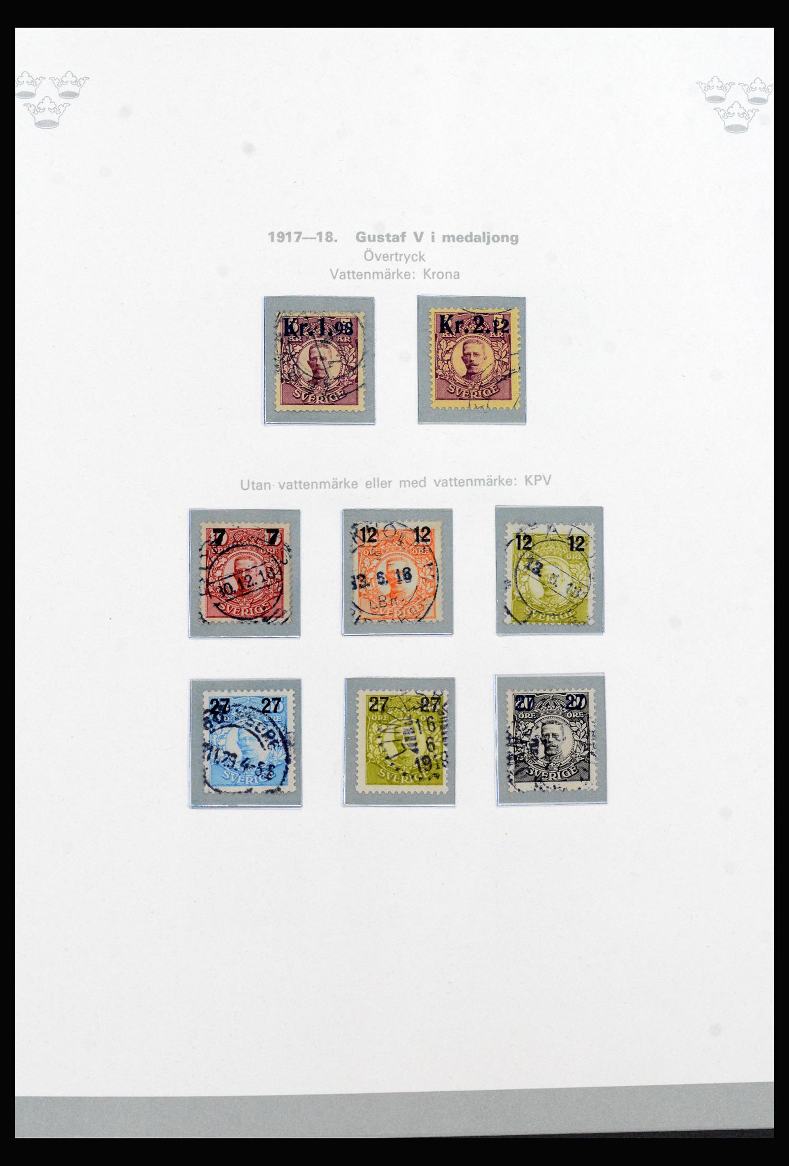 40257 0012 - Postzegelverzameling 40257 Zweden compleet 1855-1980.