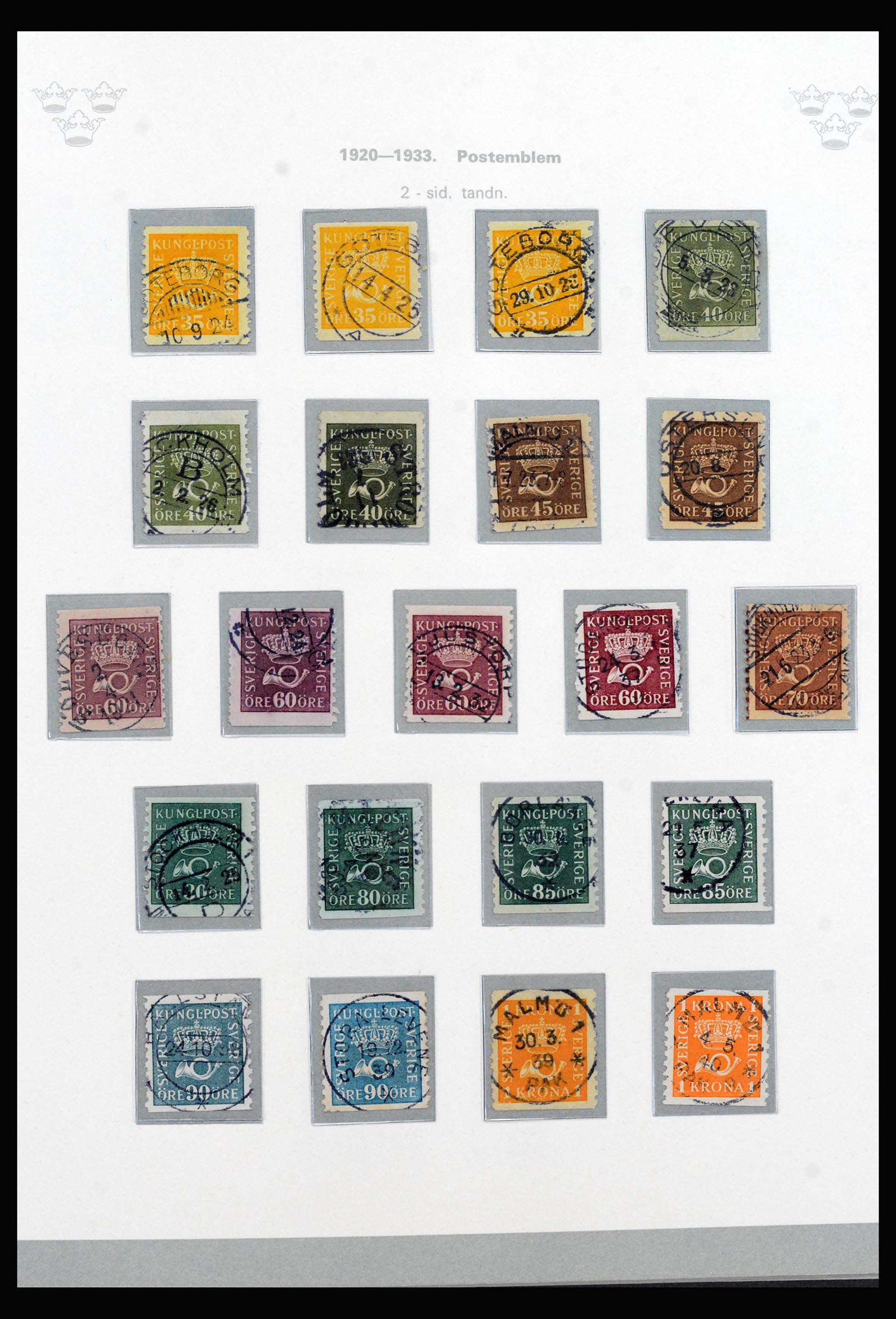 40257 0020 - Postzegelverzameling 40257 Zweden compleet 1855-1980.