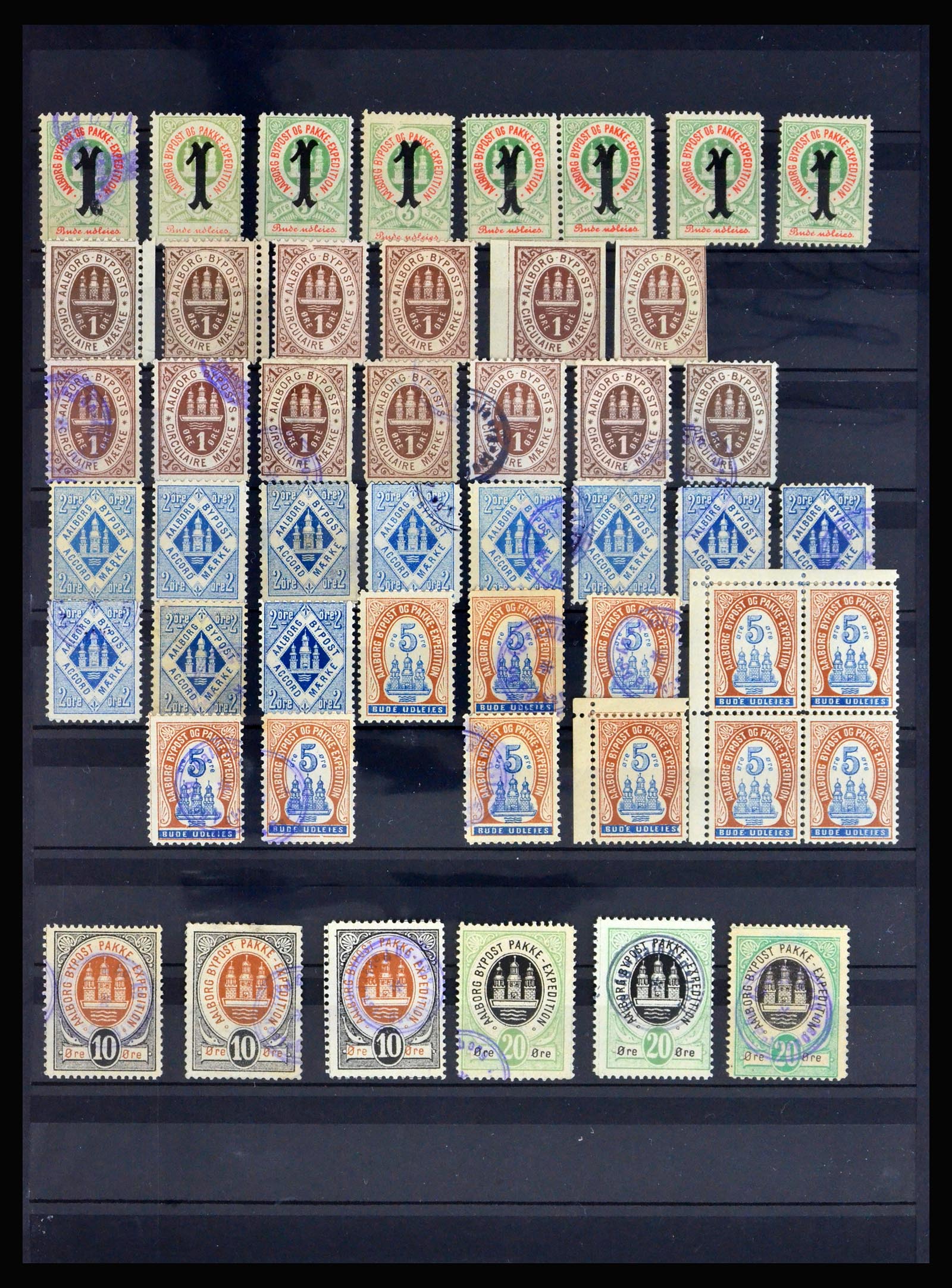 40259 0002 - Postzegel verzameling 40259 Denemarken lokaalpost 1879-1900.