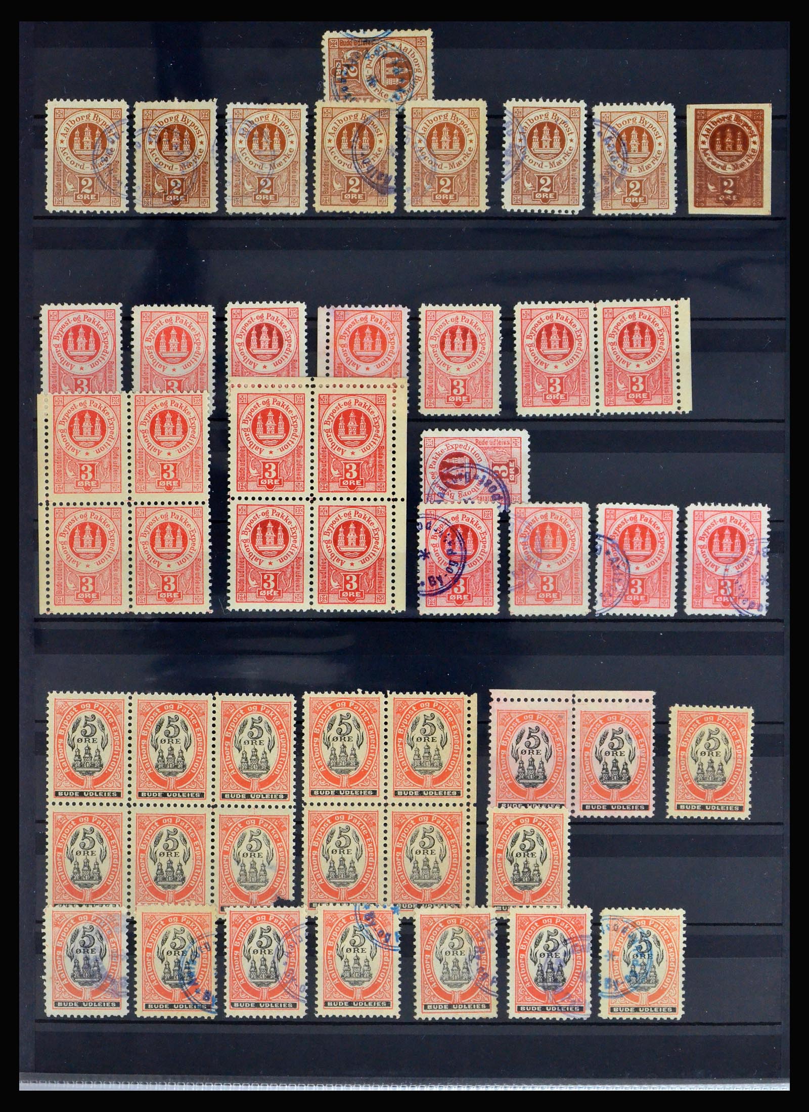 40259 0005 - Postzegel verzameling 40259 Denemarken lokaalpost 1879-1900.