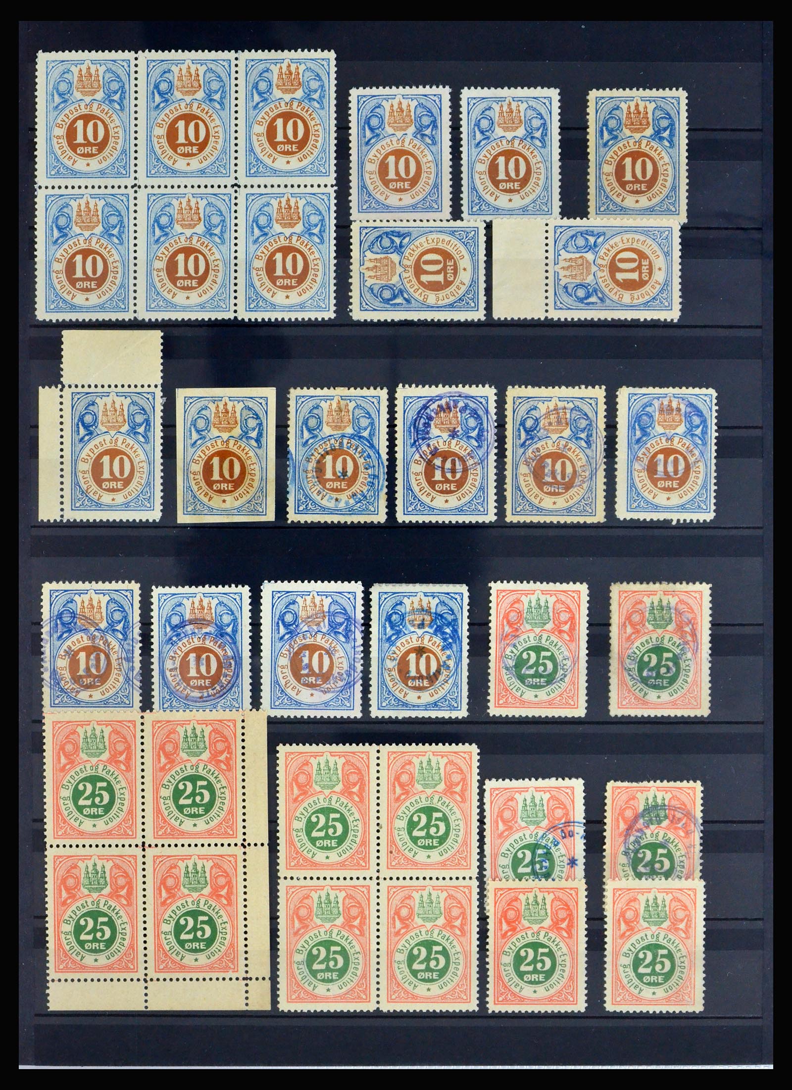 40259 0006 - Postzegel verzameling 40259 Denemarken lokaalpost 1879-1900.