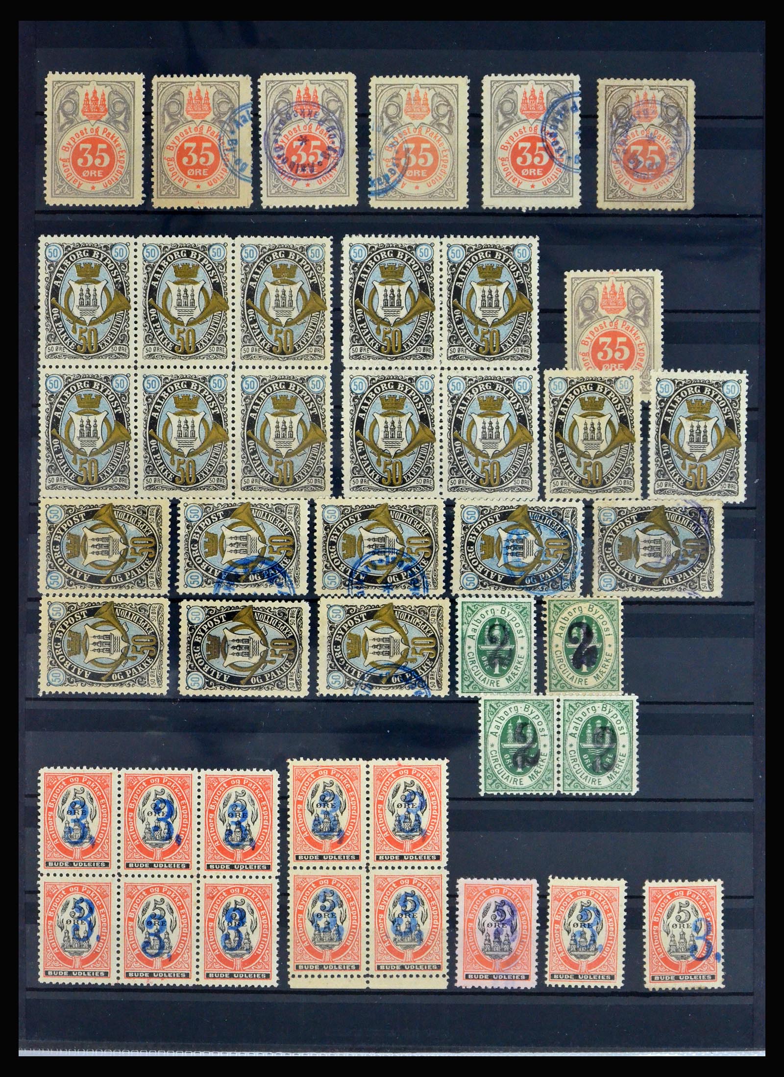 40259 0007 - Postzegel verzameling 40259 Denemarken lokaalpost 1879-1900.