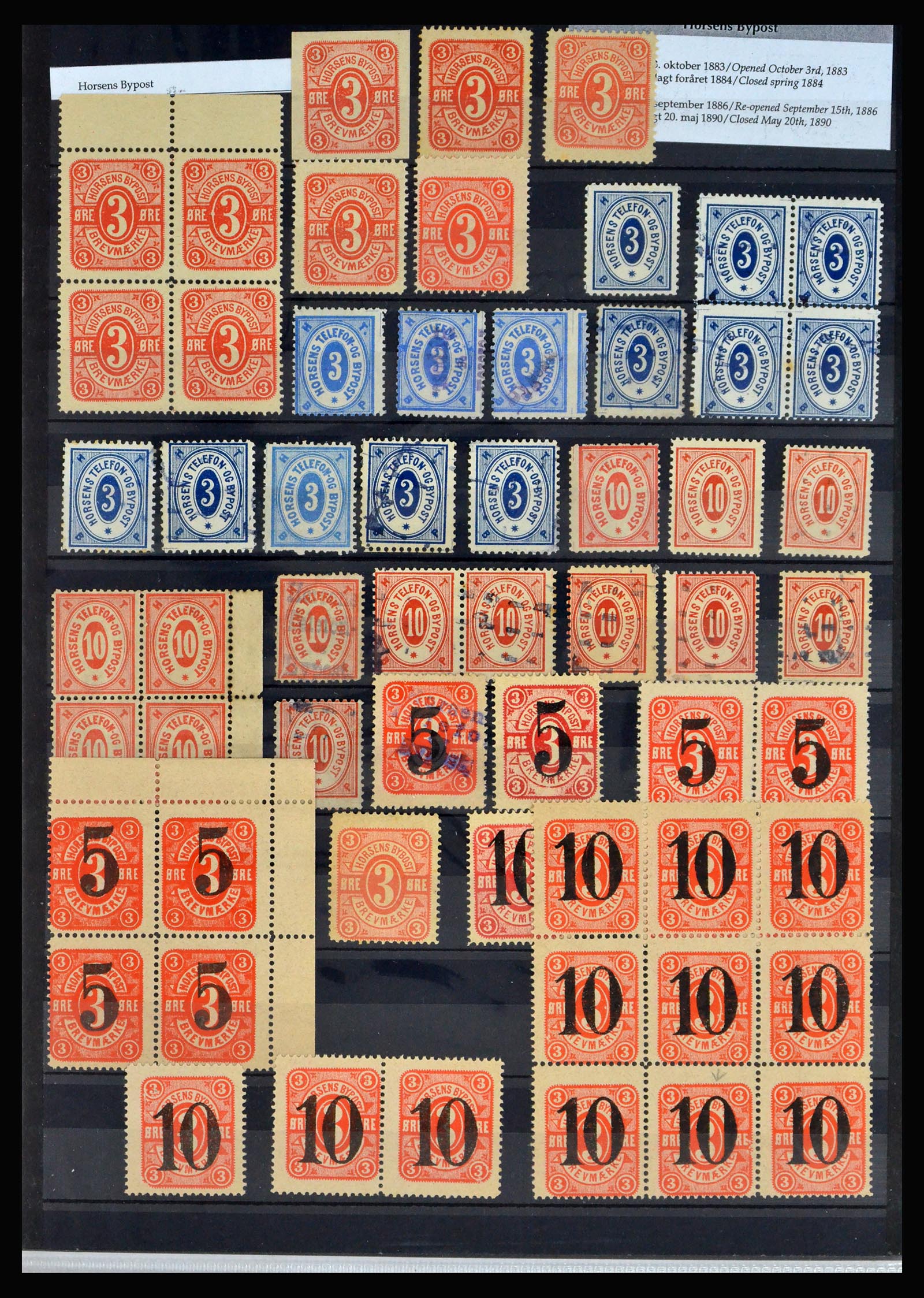 40259 0011 - Postzegel verzameling 40259 Denemarken lokaalpost 1879-1900.