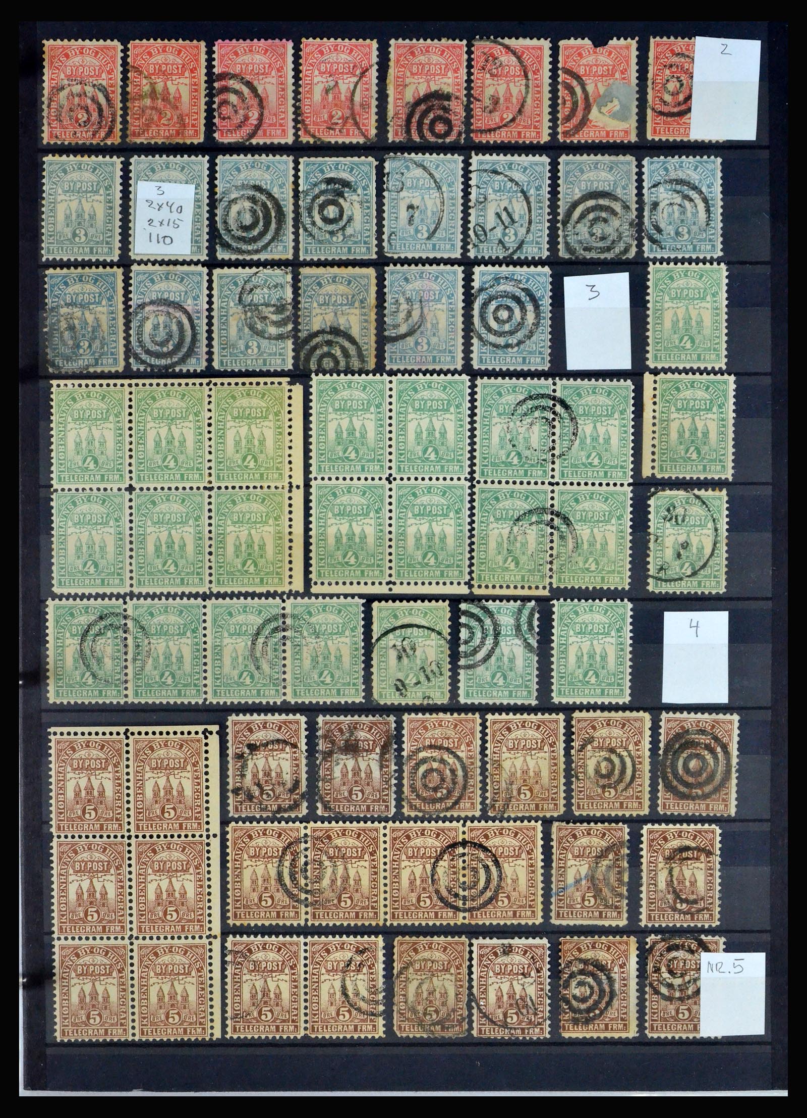 40259 0016 - Postzegel verzameling 40259 Denemarken lokaalpost 1879-1900.