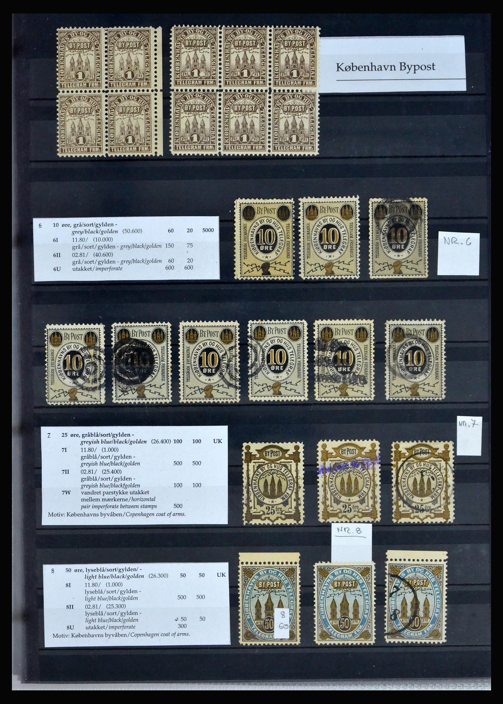 40259 0017 - Postzegel verzameling 40259 Denemarken lokaalpost 1879-1900.