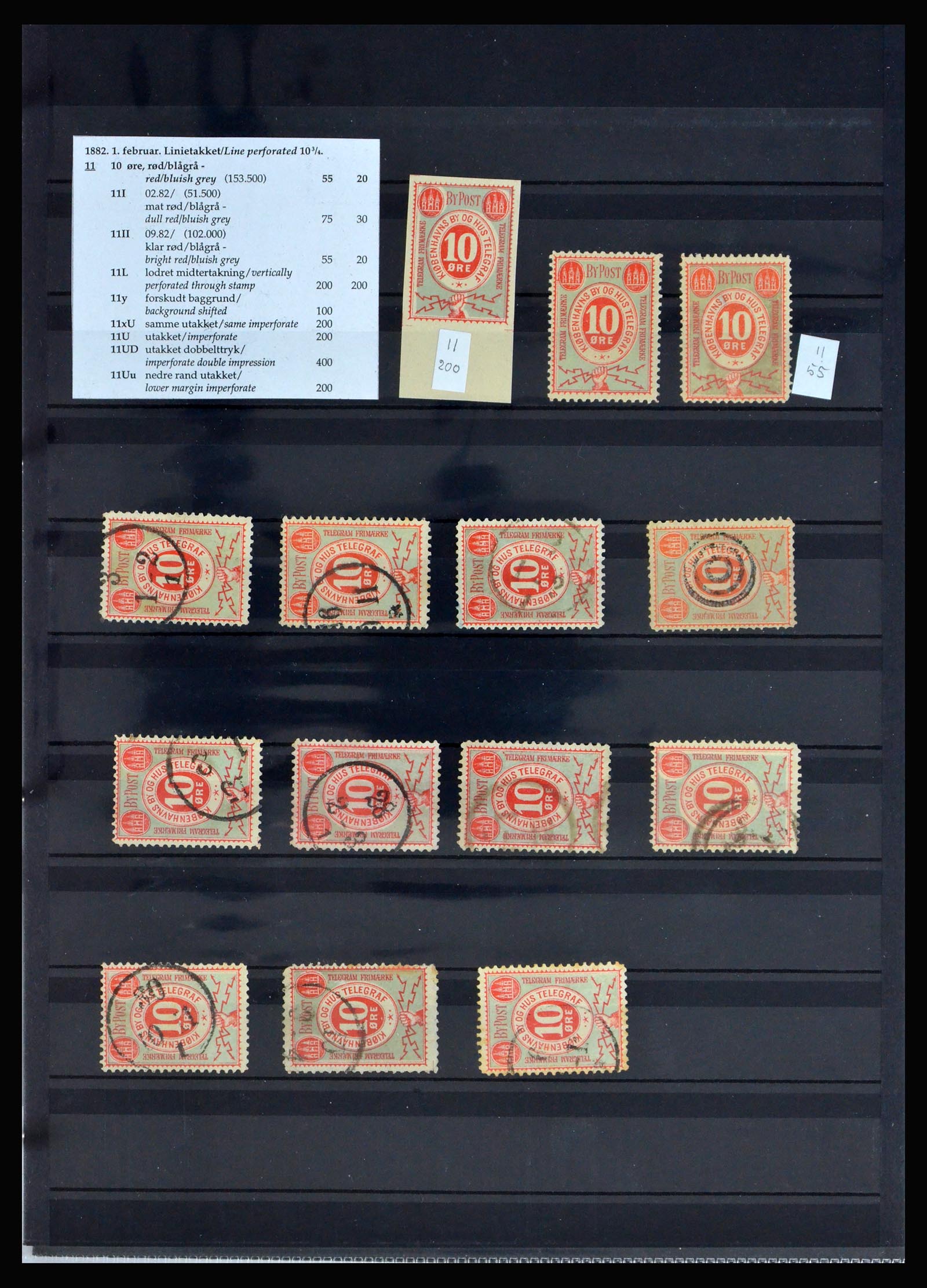 40259 0020 - Postzegel verzameling 40259 Denemarken lokaalpost 1879-1900.