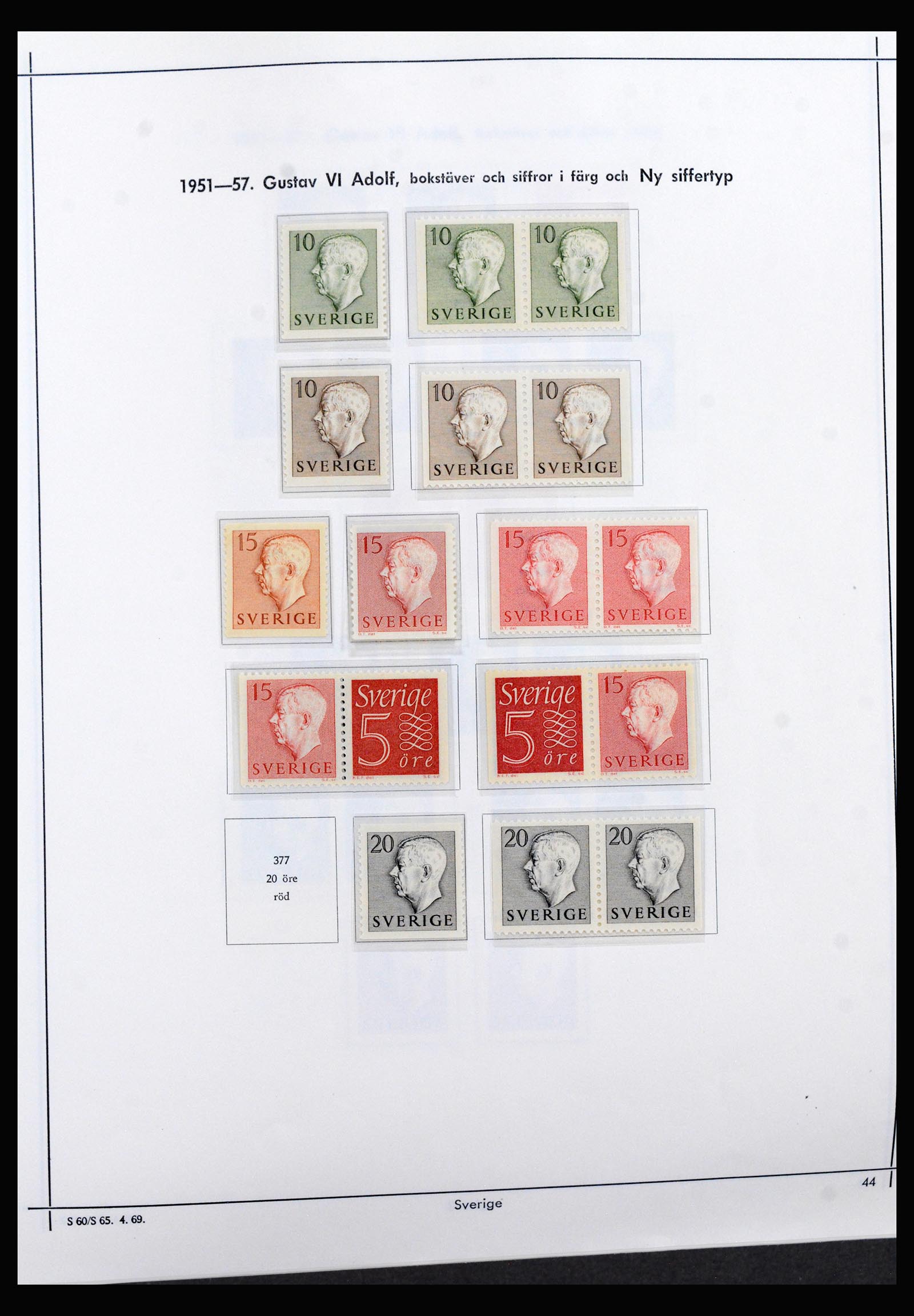 40261 0004 - Stamp collection 40261 Sweden 1951-2003.