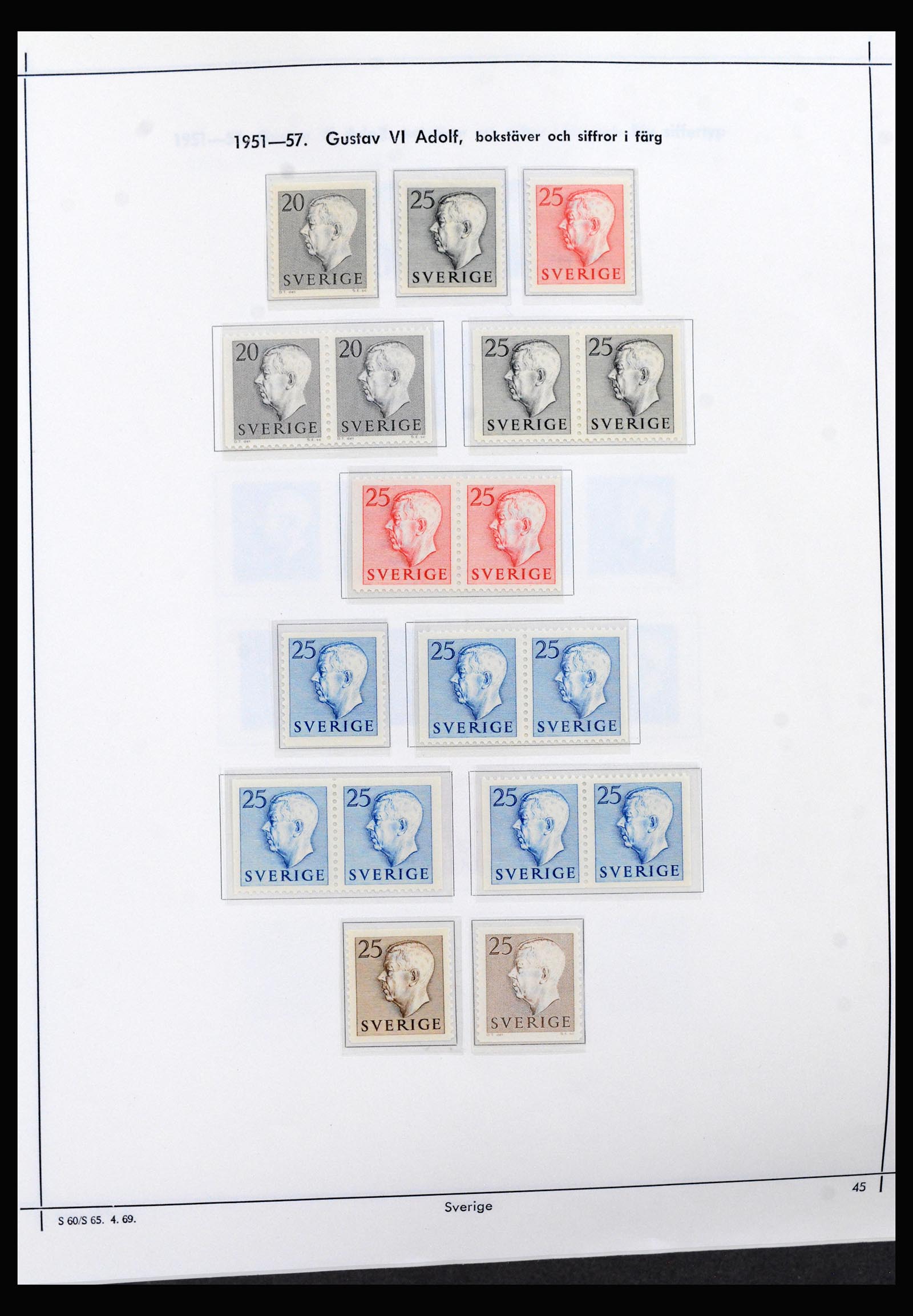 40261 0005 - Stamp collection 40261 Sweden 1951-2003.