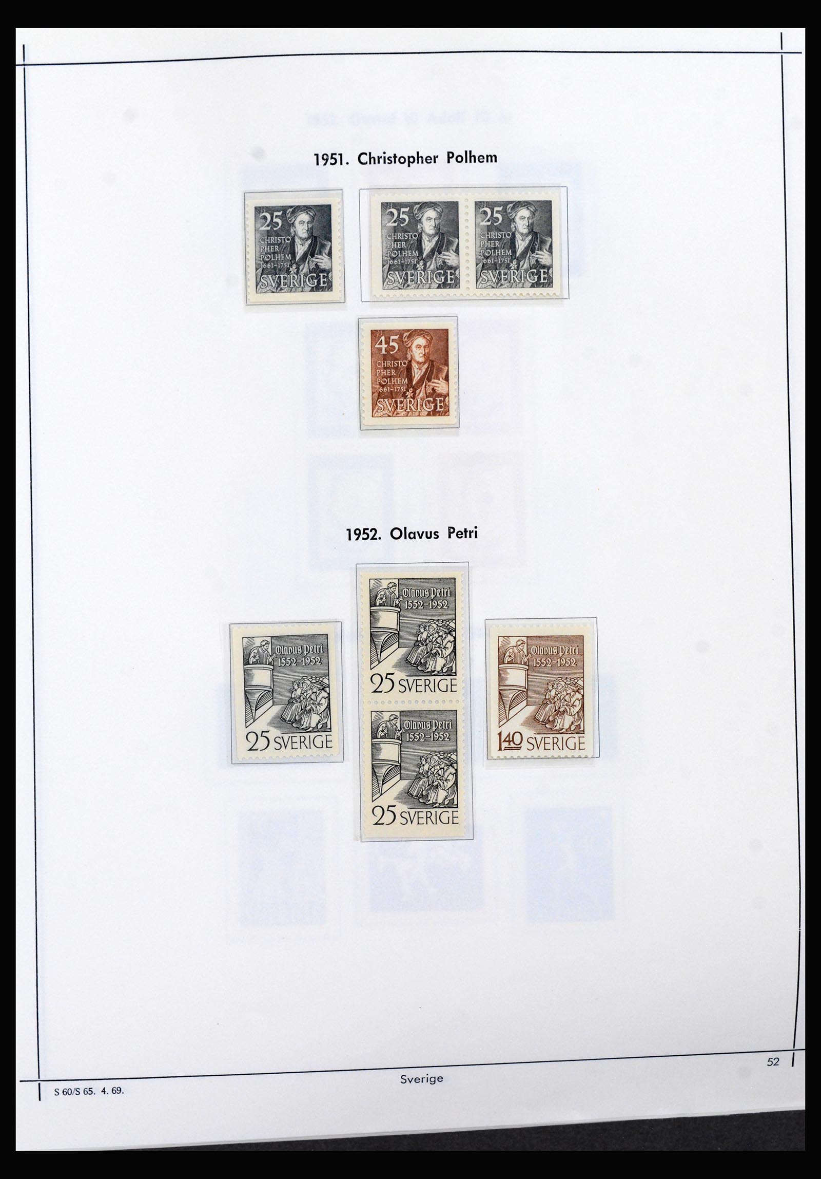 40261 0012 - Stamp collection 40261 Sweden 1951-2003.