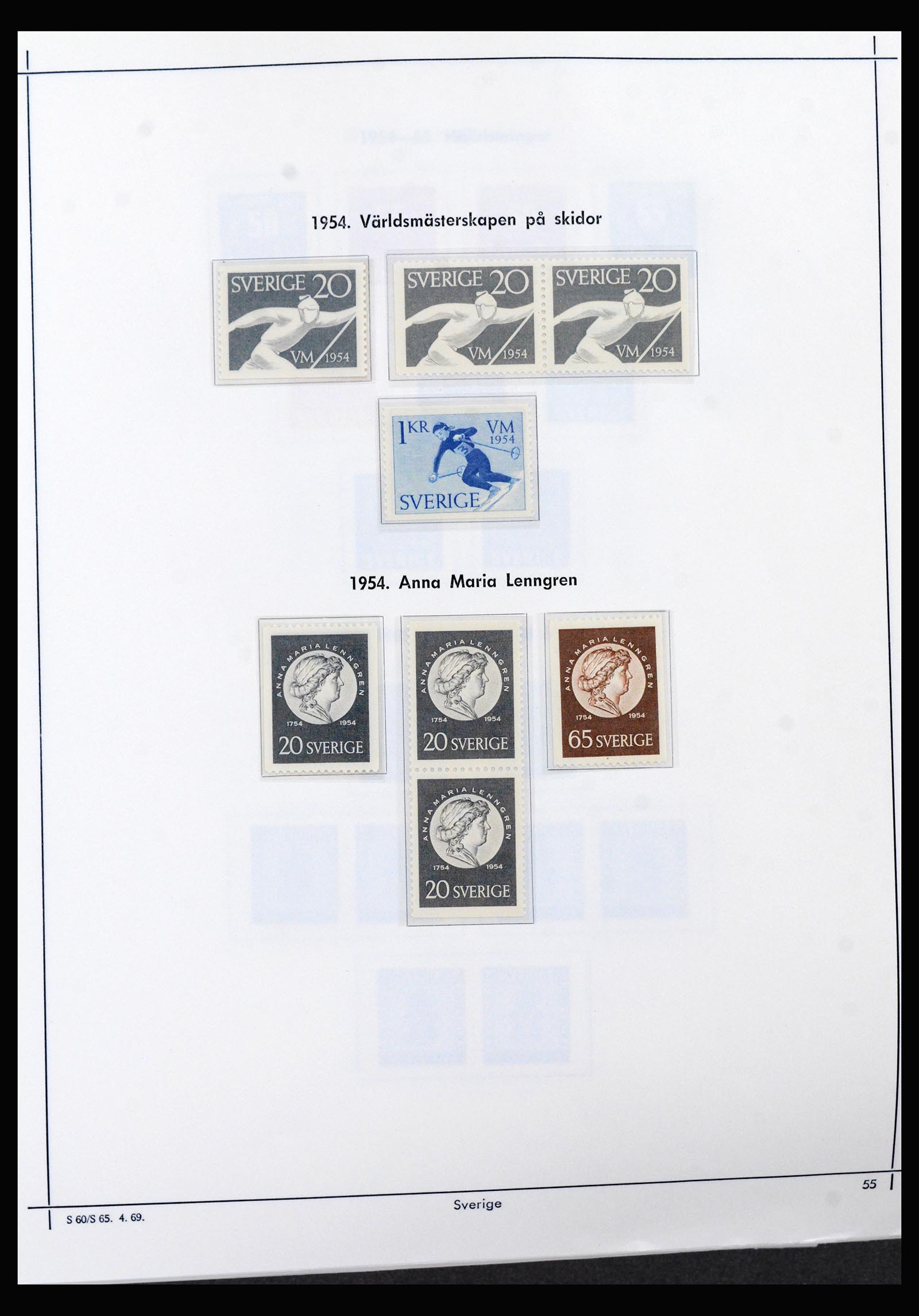 40261 0015 - Stamp collection 40261 Sweden 1951-2003.
