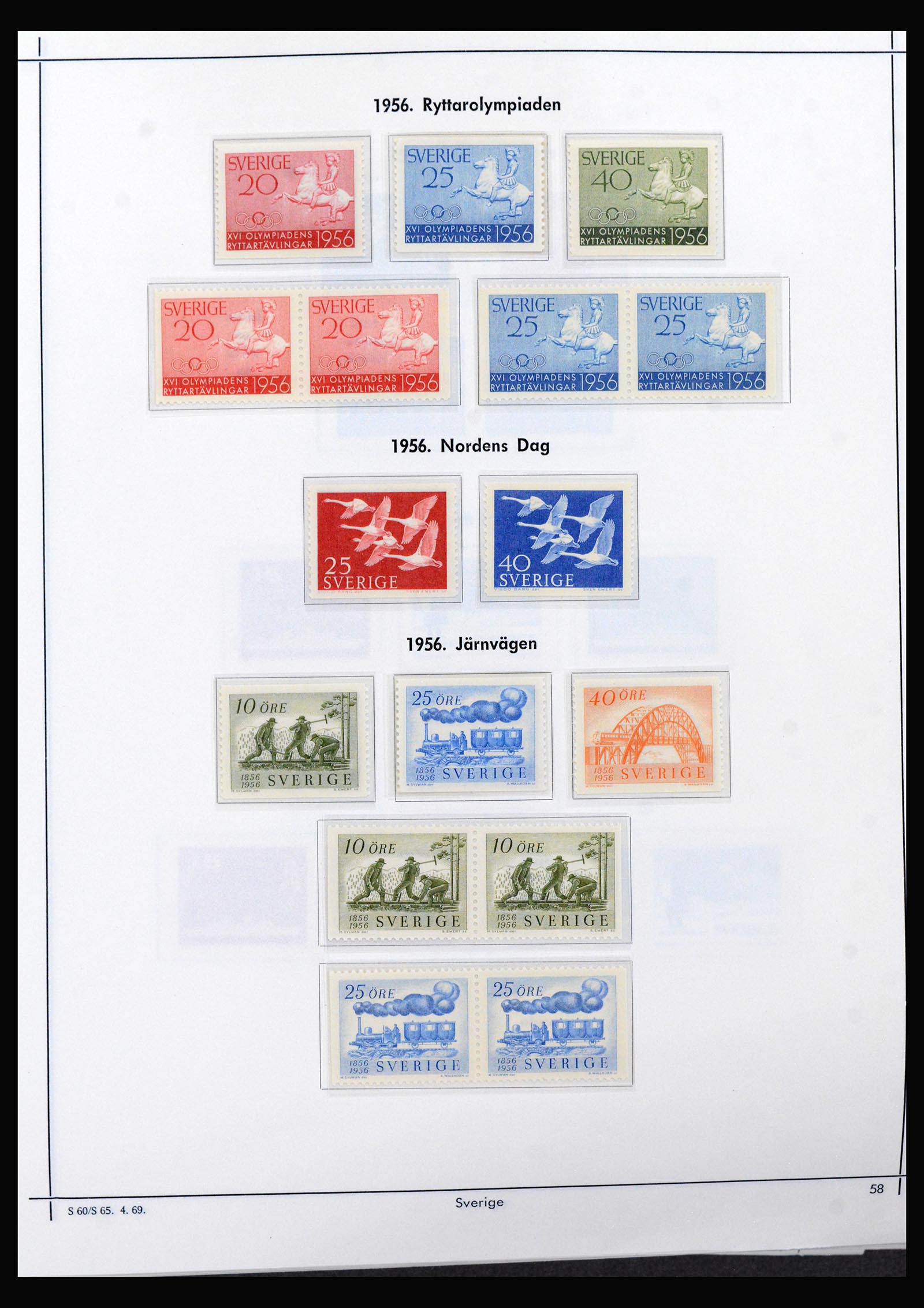 40261 0018 - Stamp collection 40261 Sweden 1951-2003.