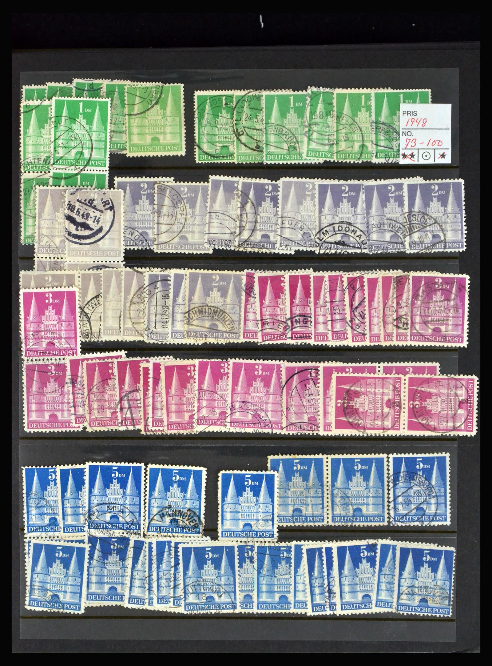 40262 0003 - Postzegelverzameling 40262 Bundespost 1948-1961.