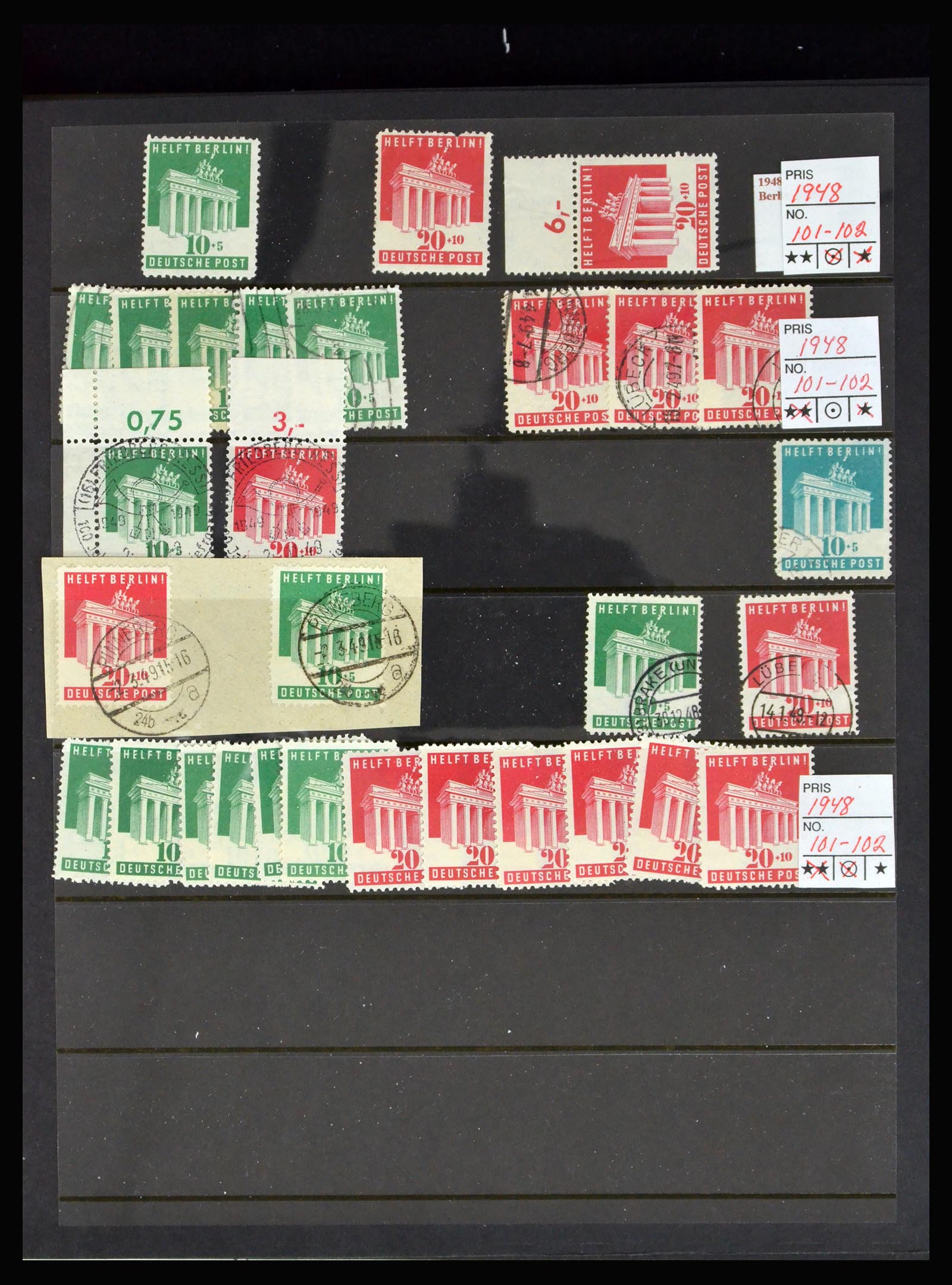 40262 0004 - Postzegelverzameling 40262 Bundespost 1948-1961.