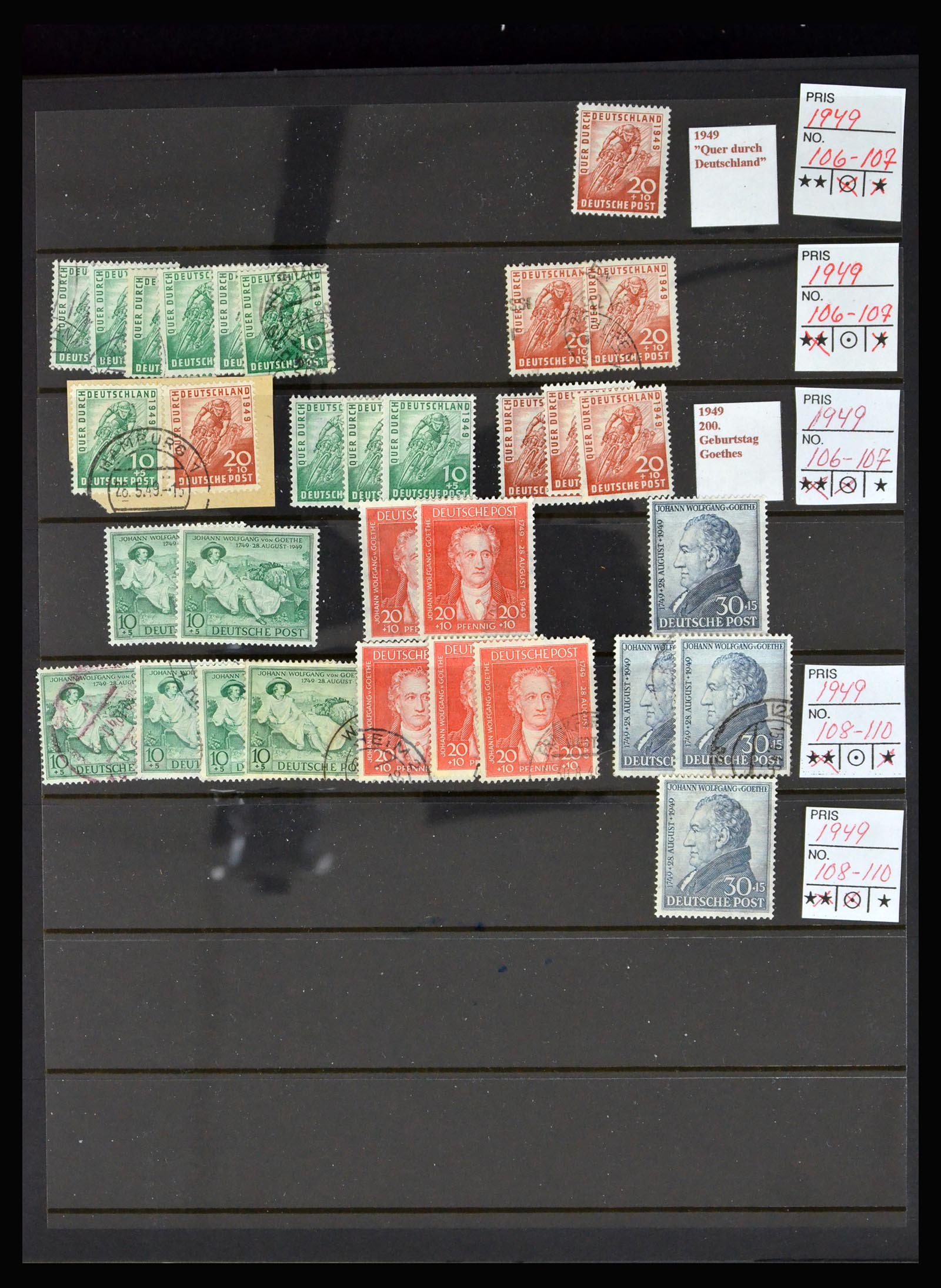 40262 0006 - Postzegelverzameling 40262 Bundespost 1948-1961.