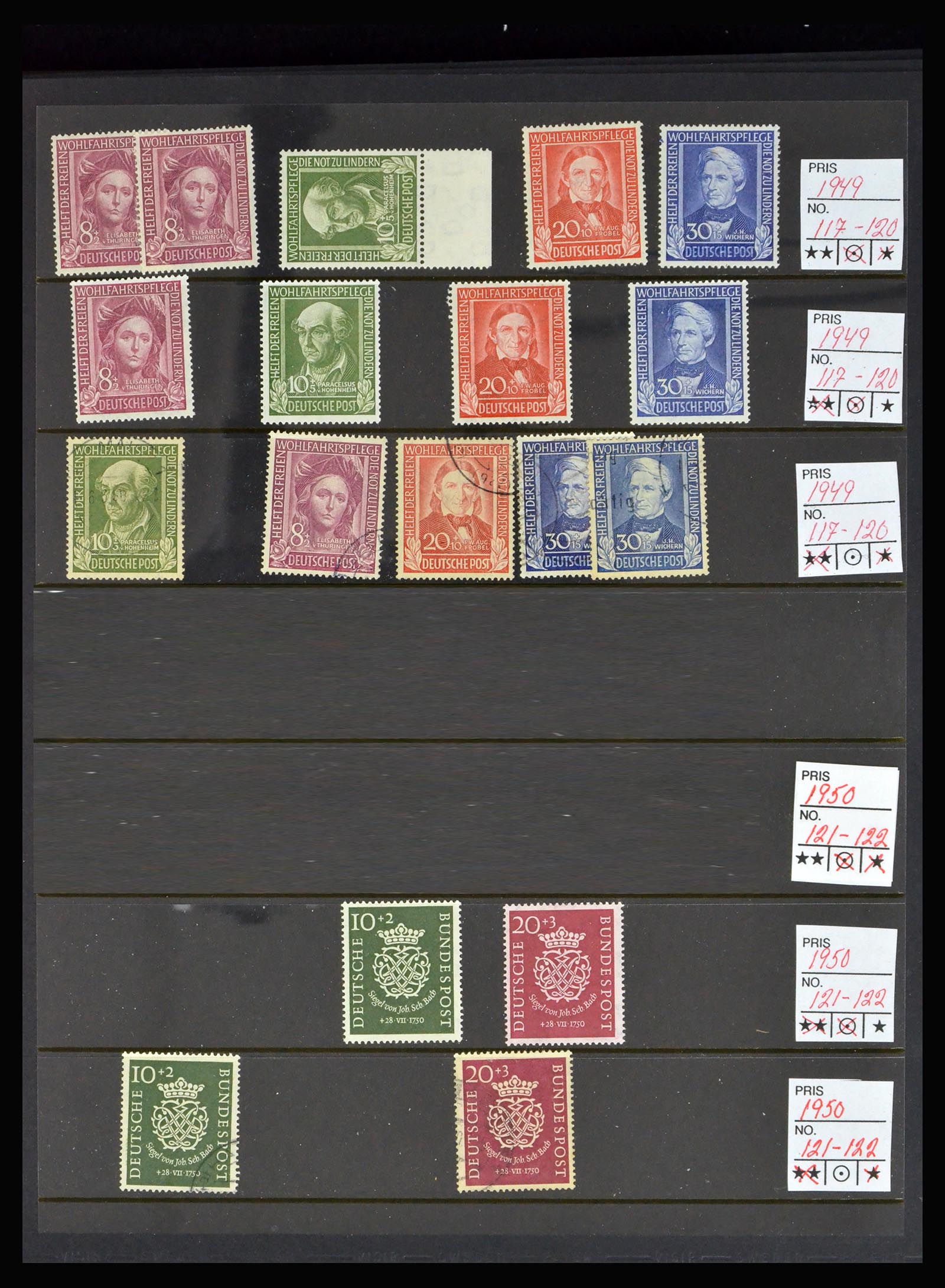 40262 0009 - Postzegelverzameling 40262 Bundespost 1948-1961.