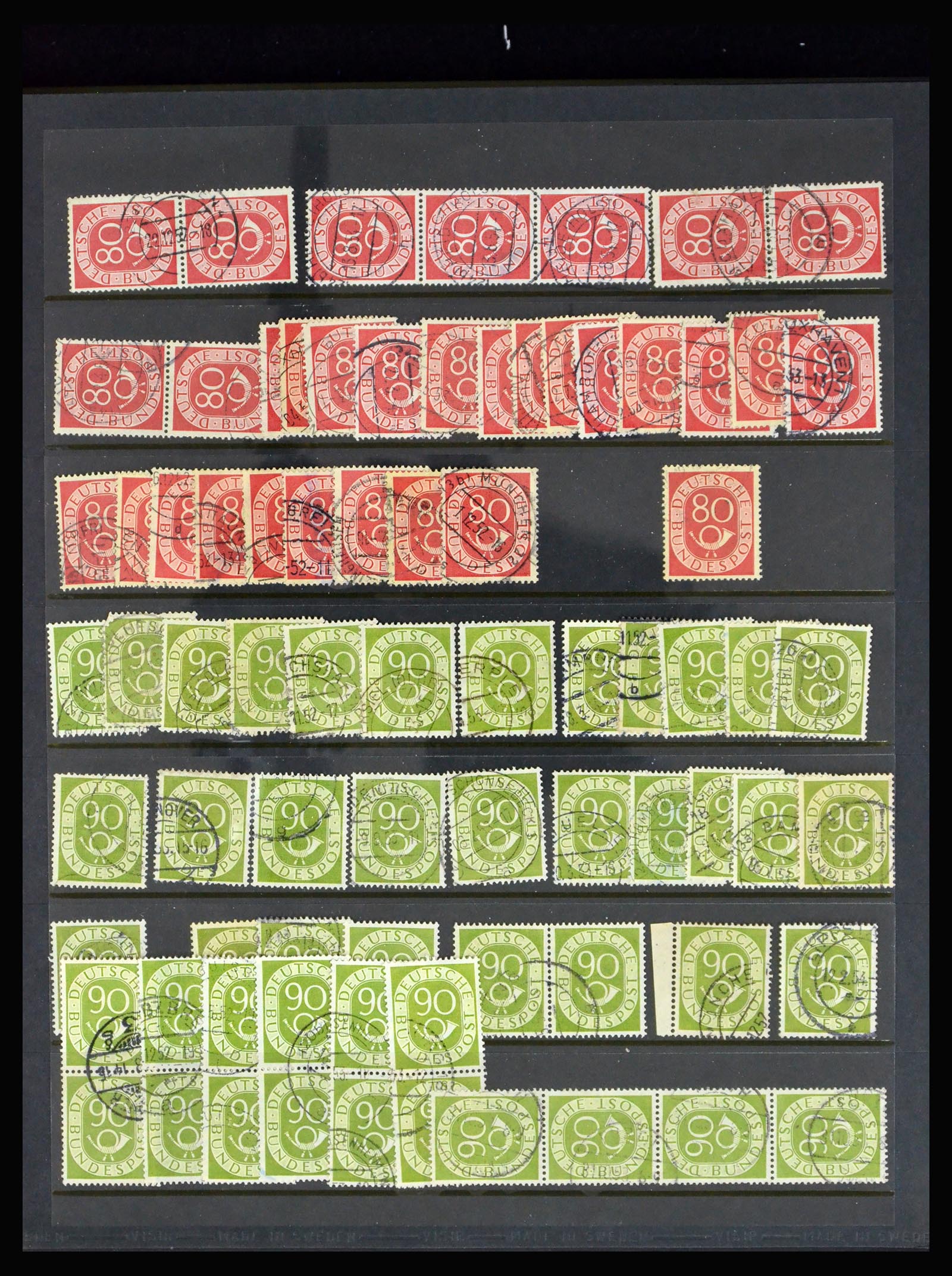 40262 0013 - Postzegelverzameling 40262 Bundespost 1948-1961.