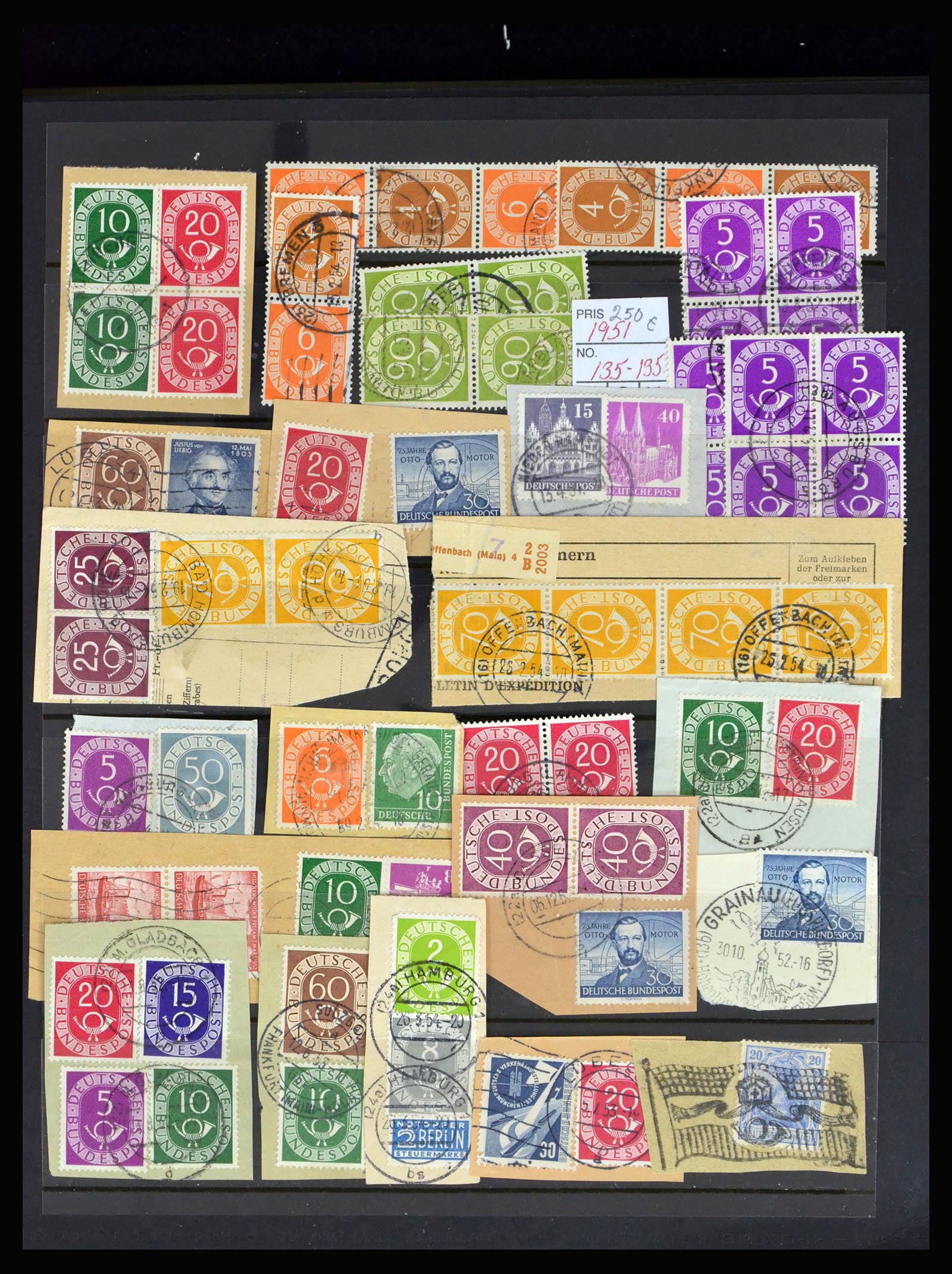 40262 0014 - Postzegelverzameling 40262 Bundespost 1948-1961.