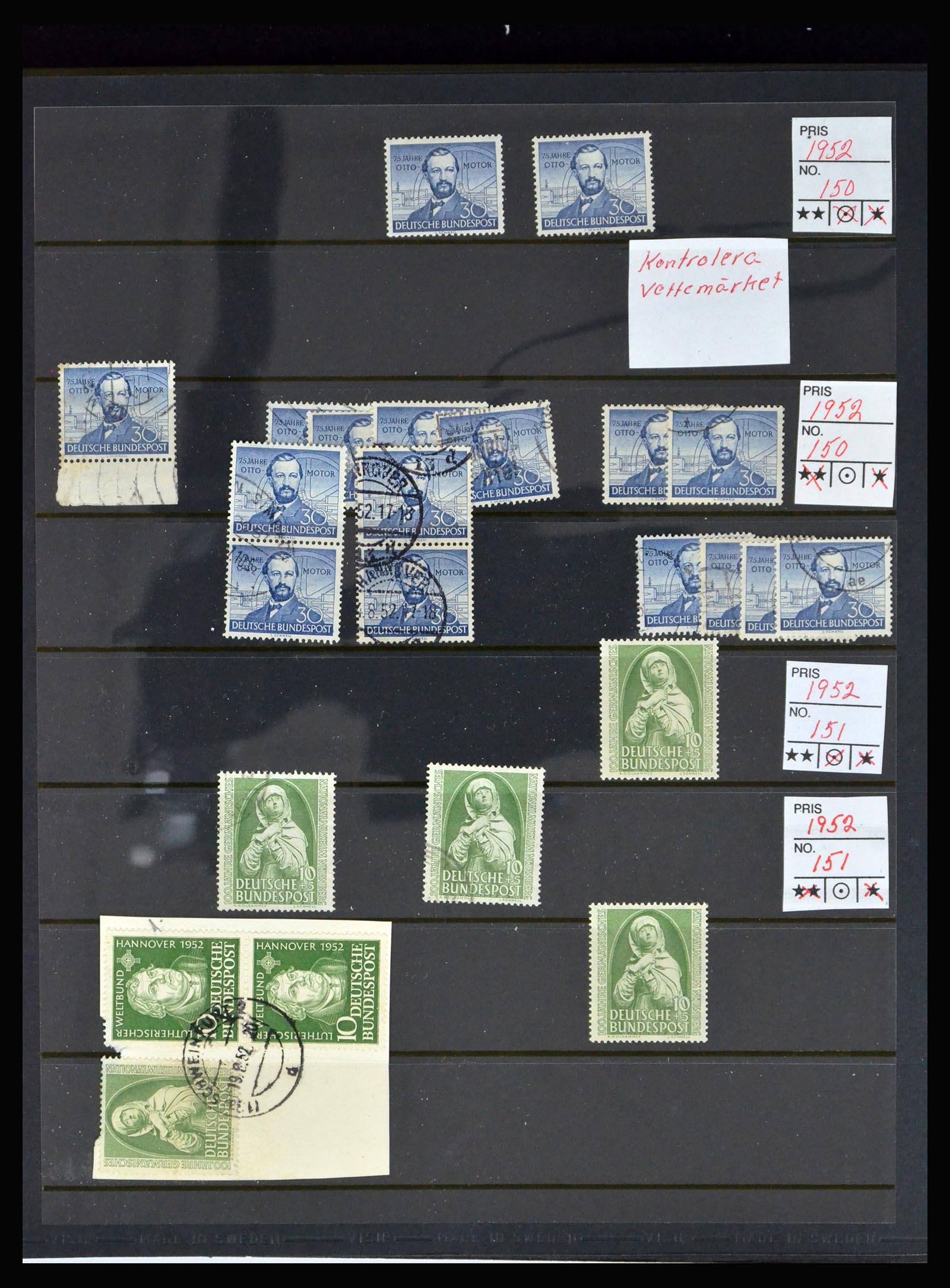 40262 0019 - Postzegelverzameling 40262 Bundespost 1948-1961.