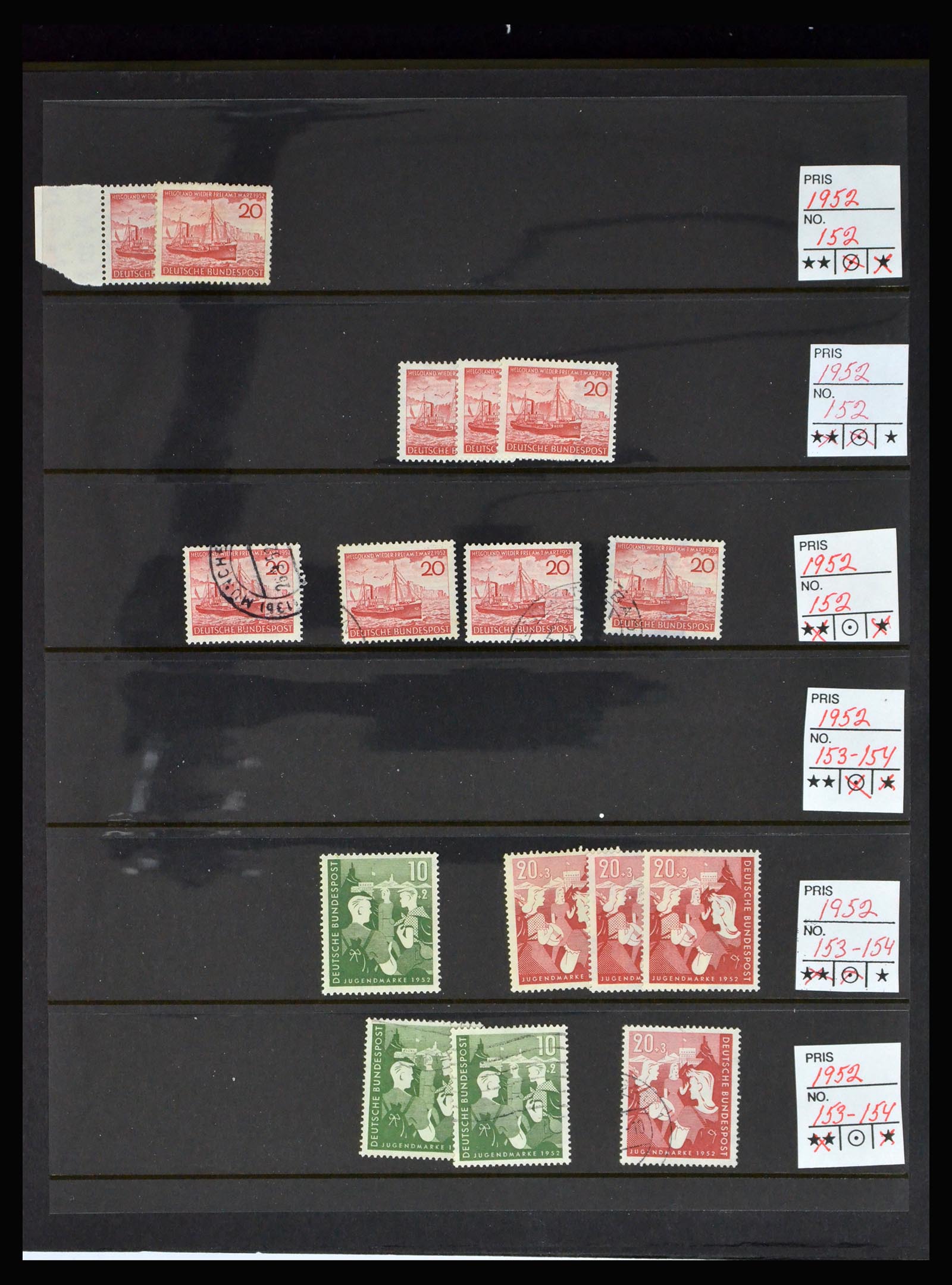 40262 0020 - Postzegelverzameling 40262 Bundespost 1948-1961.