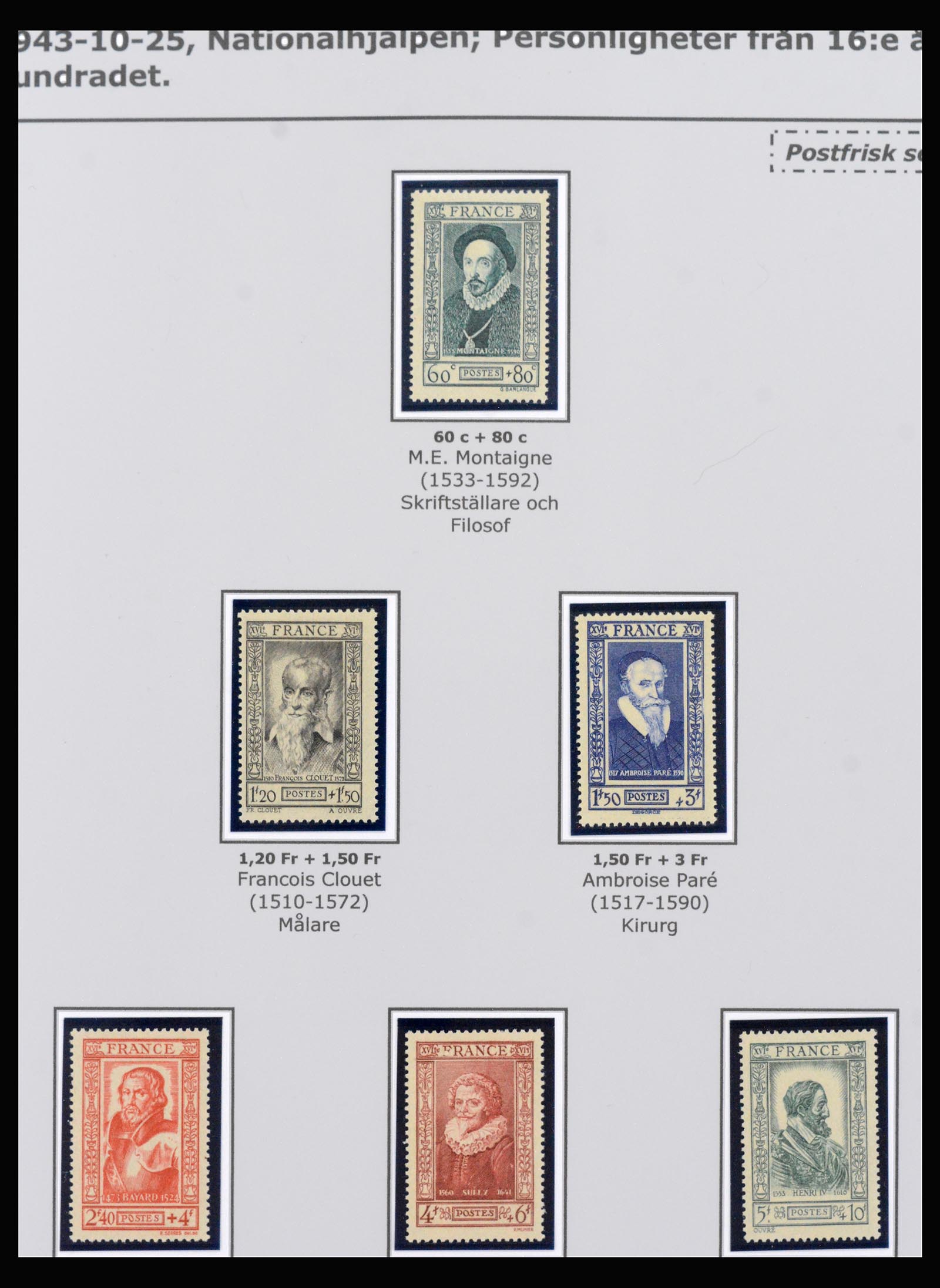 40264 0008 - Stamp collection 40264 France red cross 1914-1999.
