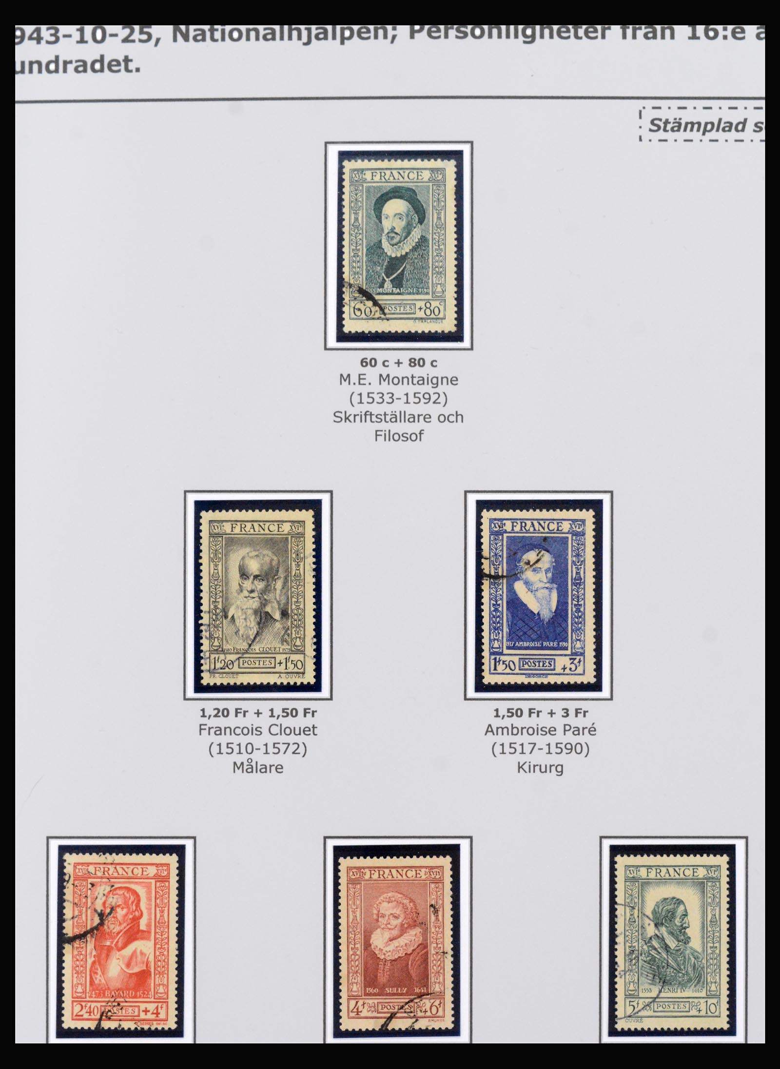 40264 0009 - Stamp collection 40264 France red cross 1914-1999.