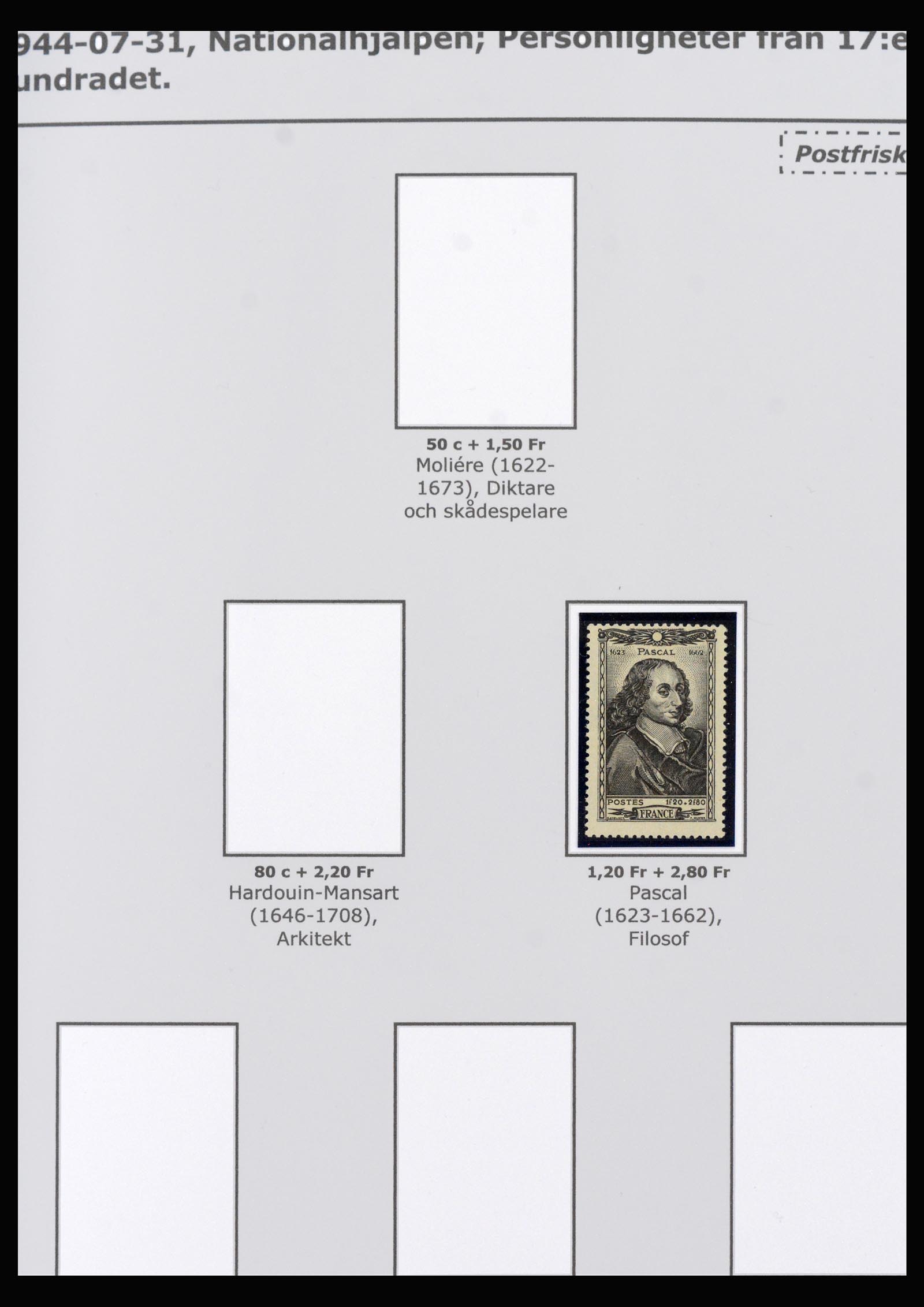 40264 0012 - Stamp collection 40264 France red cross 1914-1999.