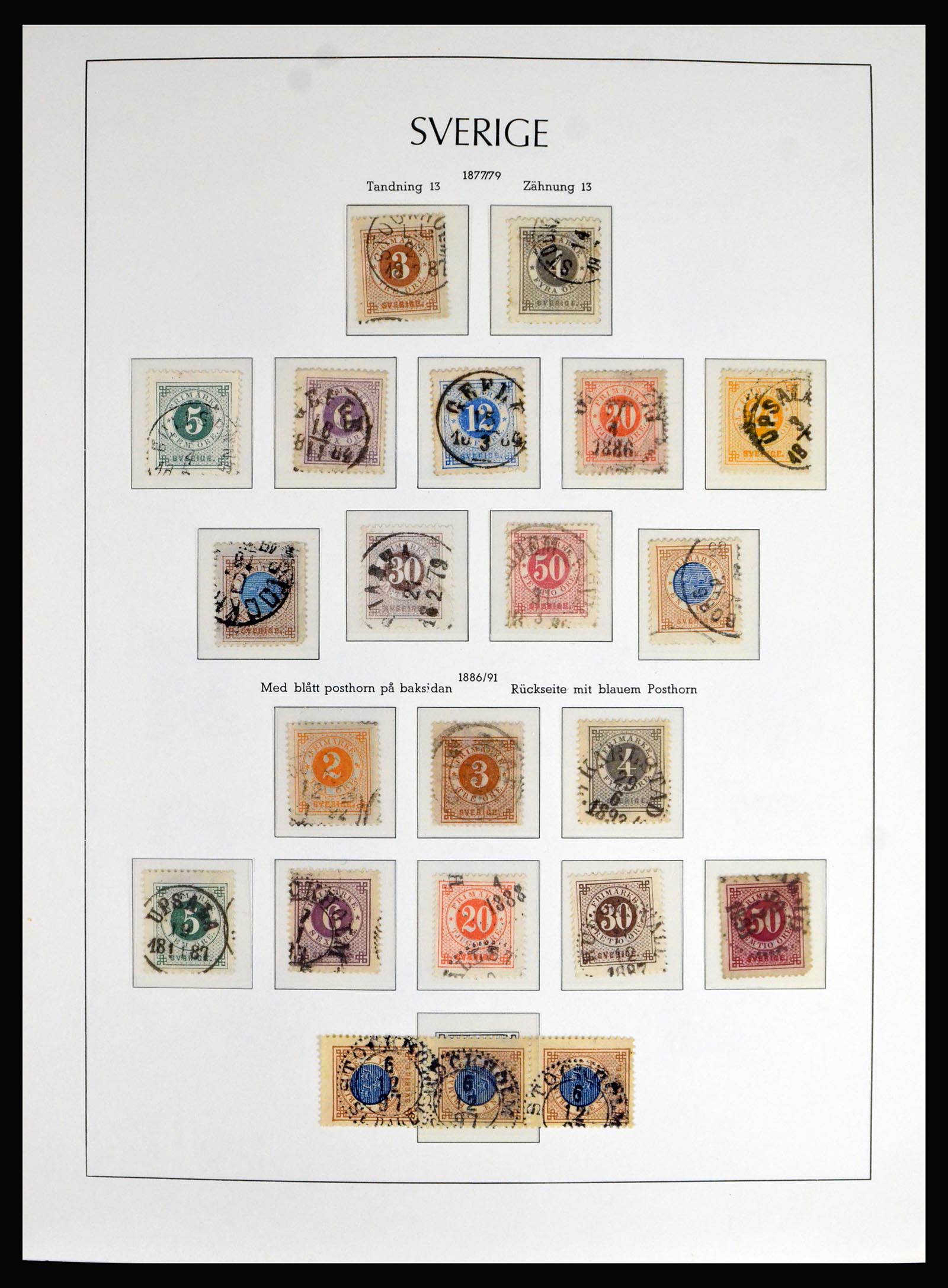 40266 0003 - Postzegel verzameling 40266 Zweden 1855-1959.