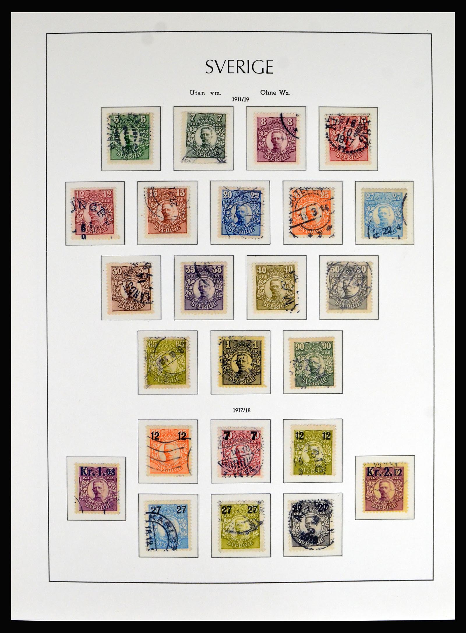 40266 0006 - Postzegel verzameling 40266 Zweden 1855-1959.