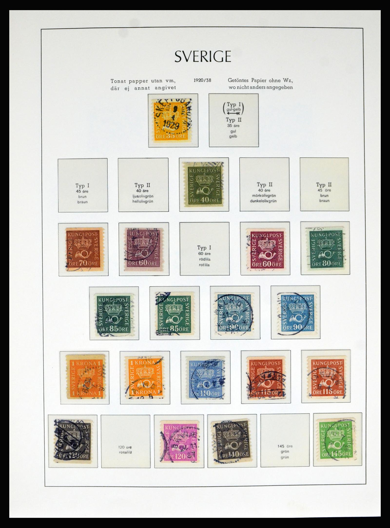 40266 0013 - Postzegel verzameling 40266 Zweden 1855-1959.