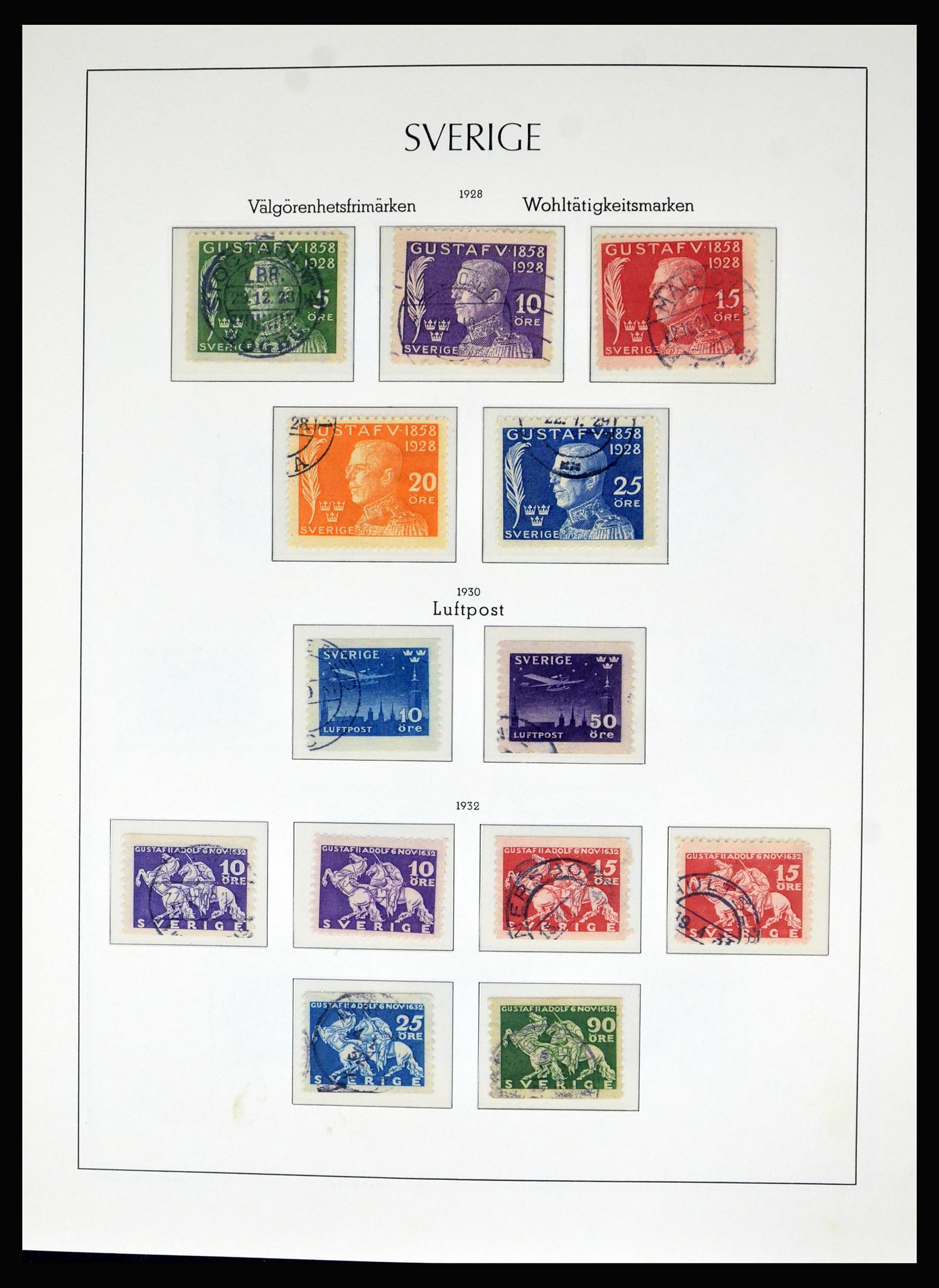 40266 0016 - Postzegel verzameling 40266 Zweden 1855-1959.